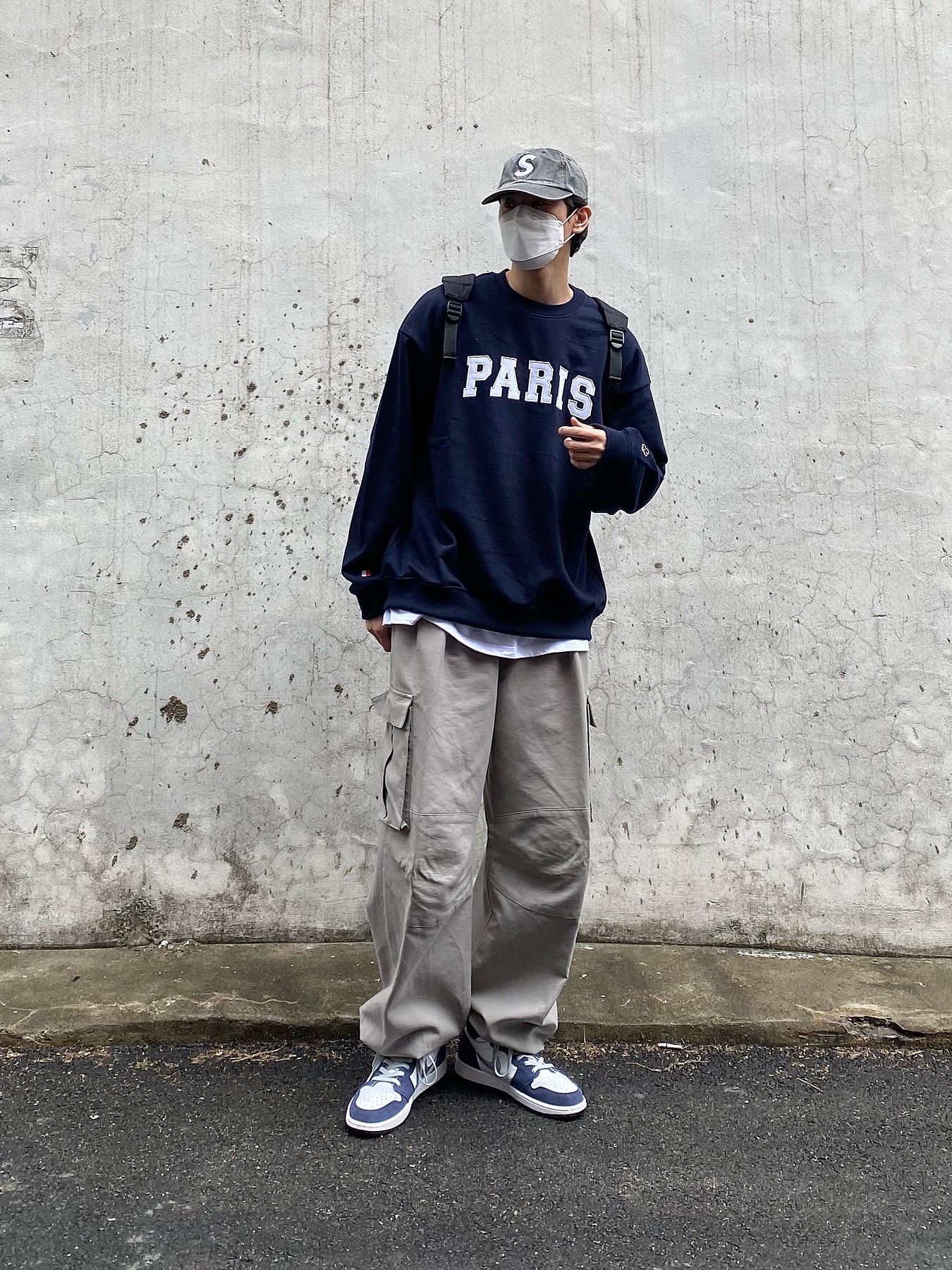 Supreme Pigment Print S Logo 6-Panel Black - 20SS, Jordan 1 Retro High OG CO.JP Midnight Navy 착용 스타일 - 2