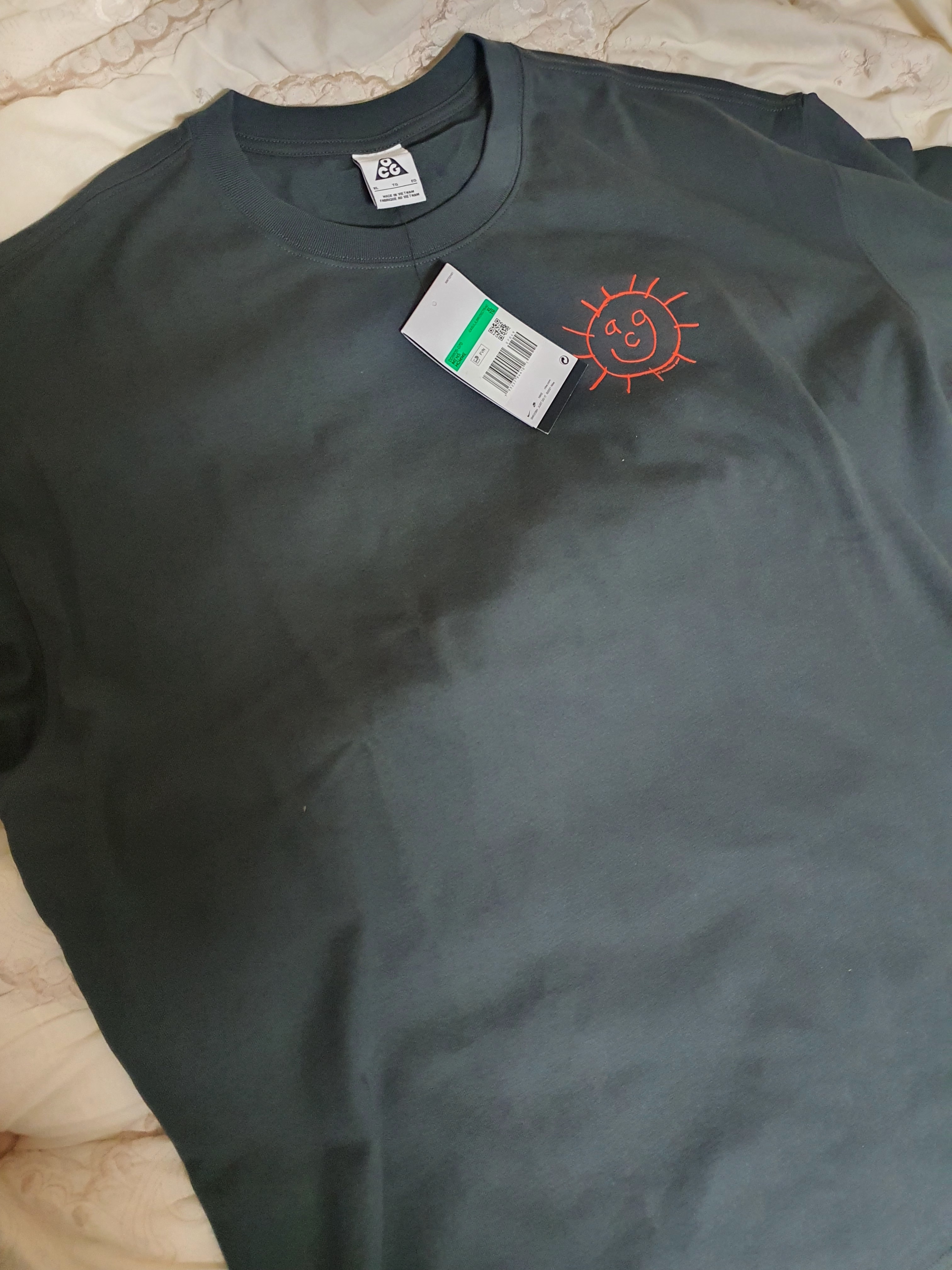 Nike ACG Sunshine T-Shirt Dark Smoke Grey - US/EU, Nike ACG Sunshine T-Shirt Dark Smoke Grey - Asia 착용 스타일 - 2