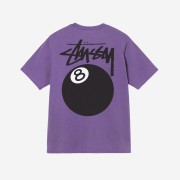 Stussy 8 Ball Pigment Dyed T-Shirt Purple - 22SS