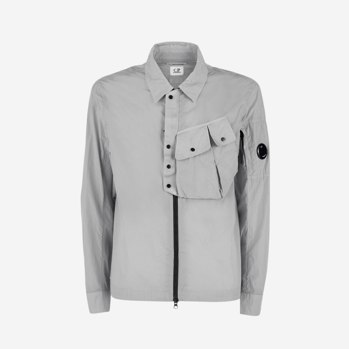 C.P. Company Chrome-R Overshirt Griffin Grey - 22SS 상세 이미지 1