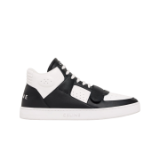 Celine CT-02 Mid Velcro Calfskin Sneakers White Black