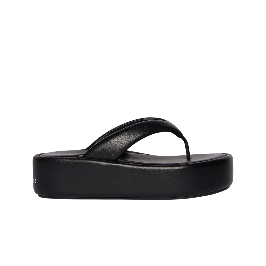 (W) 발렌시아가 라이즈 통 샌들 블랙((W) Balenciaga Rise Thong Sandal Black) - 1