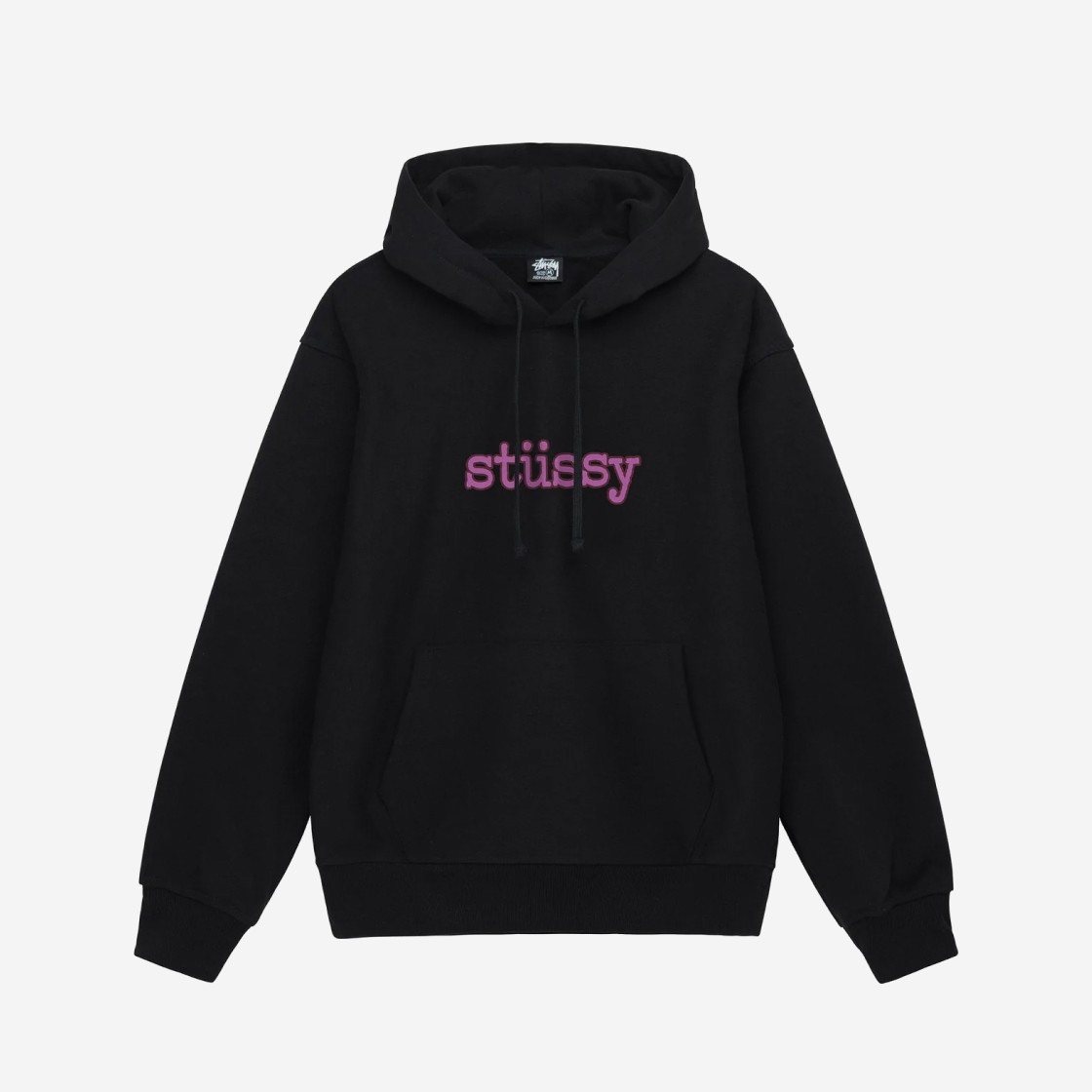 Stussy Typewriter Hoodie Black 상세 이미지 1