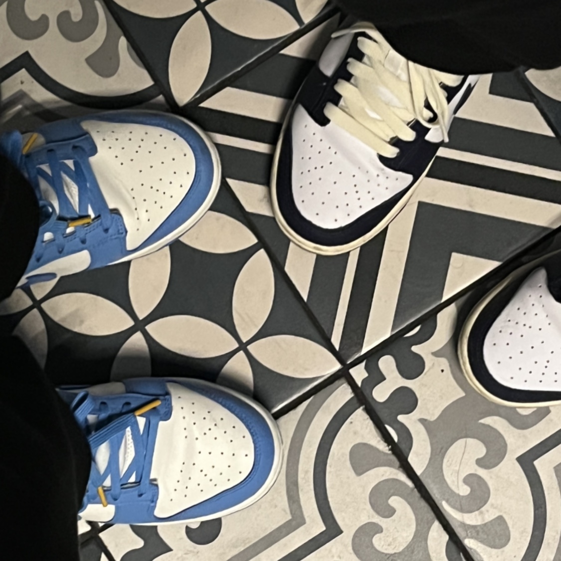 (W) Nike Dunk Low Coast, (W) Nike Dunk Low Vintage Midnight Navy 착용 스타일