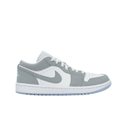 (W) Jordan 1 Low White Wolf Grey