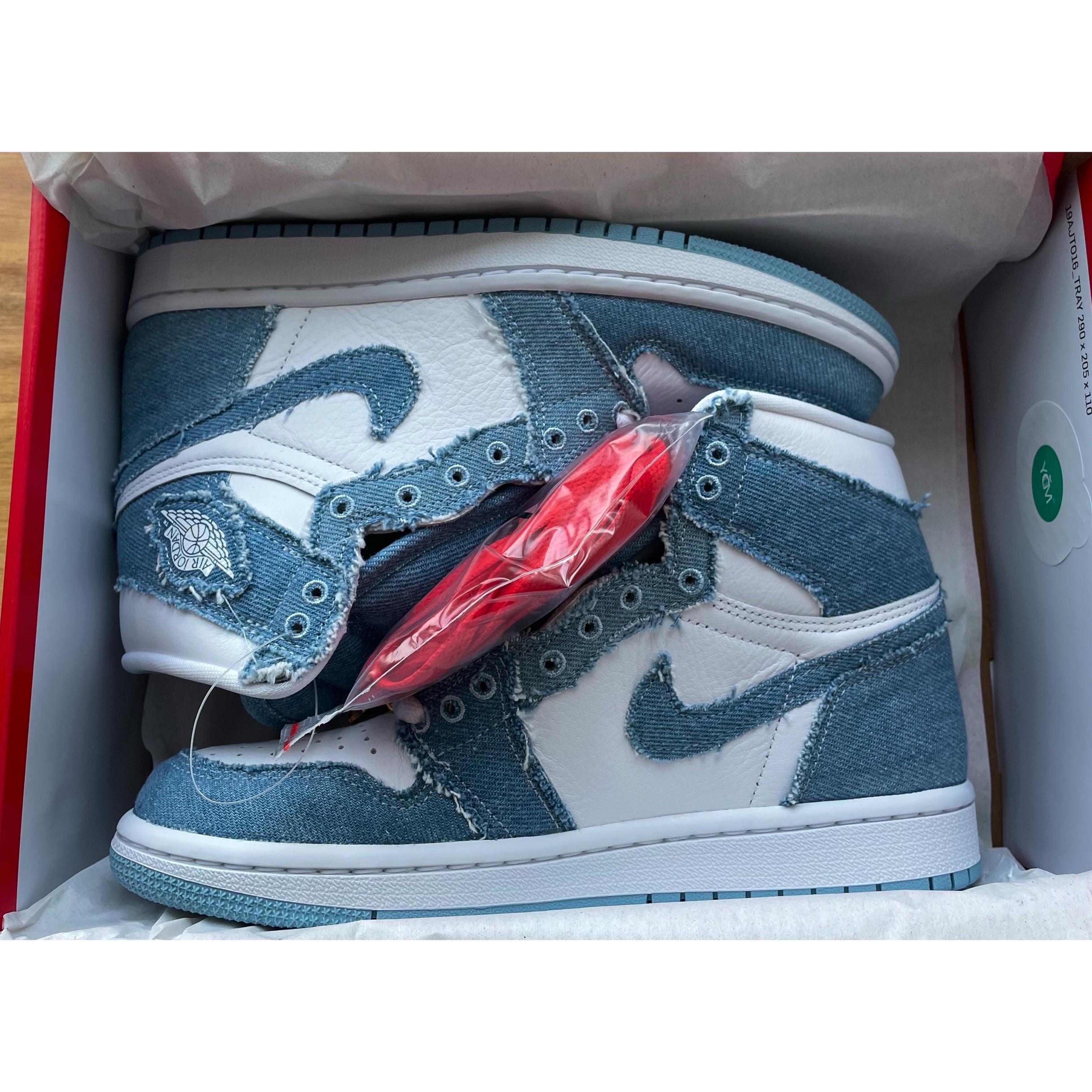 (W) Jordan 1 Retro High OG Denim 착용 스타일 - 2