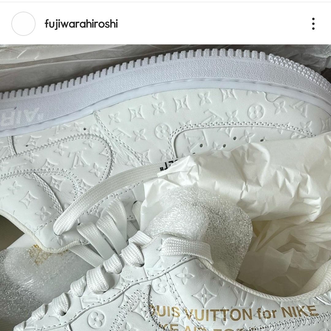 Louis Vuitton x Nike Air Force 1 Low by Virgil Abloh White 착용 스타일