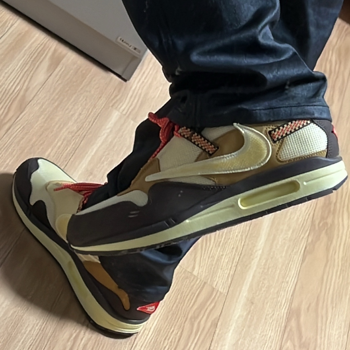 Nike x Travis Scott Air Max 1 Cact.us Brown 착용 스타일