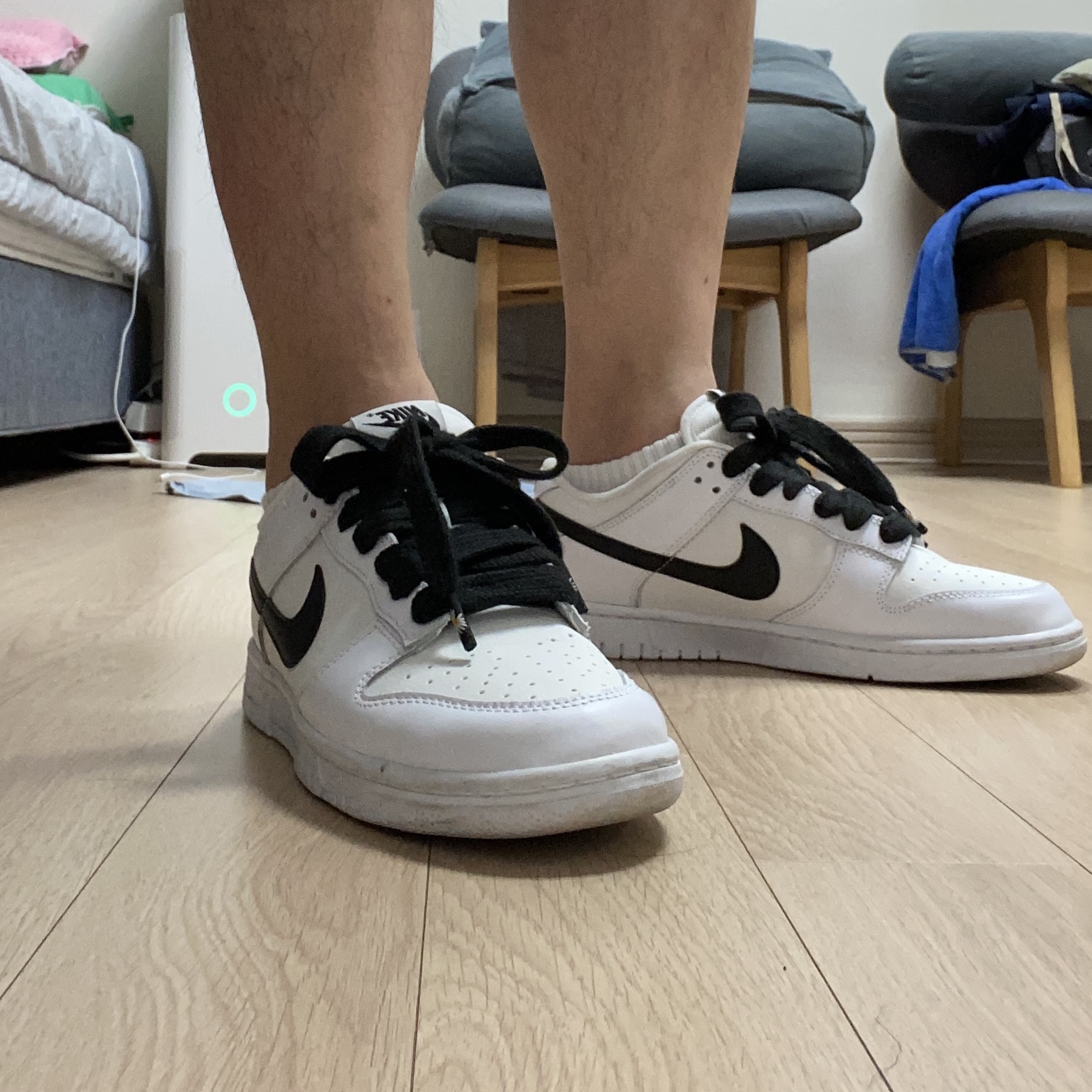 Nike Dunk Low Retro Summit White 착용 스타일 - 2