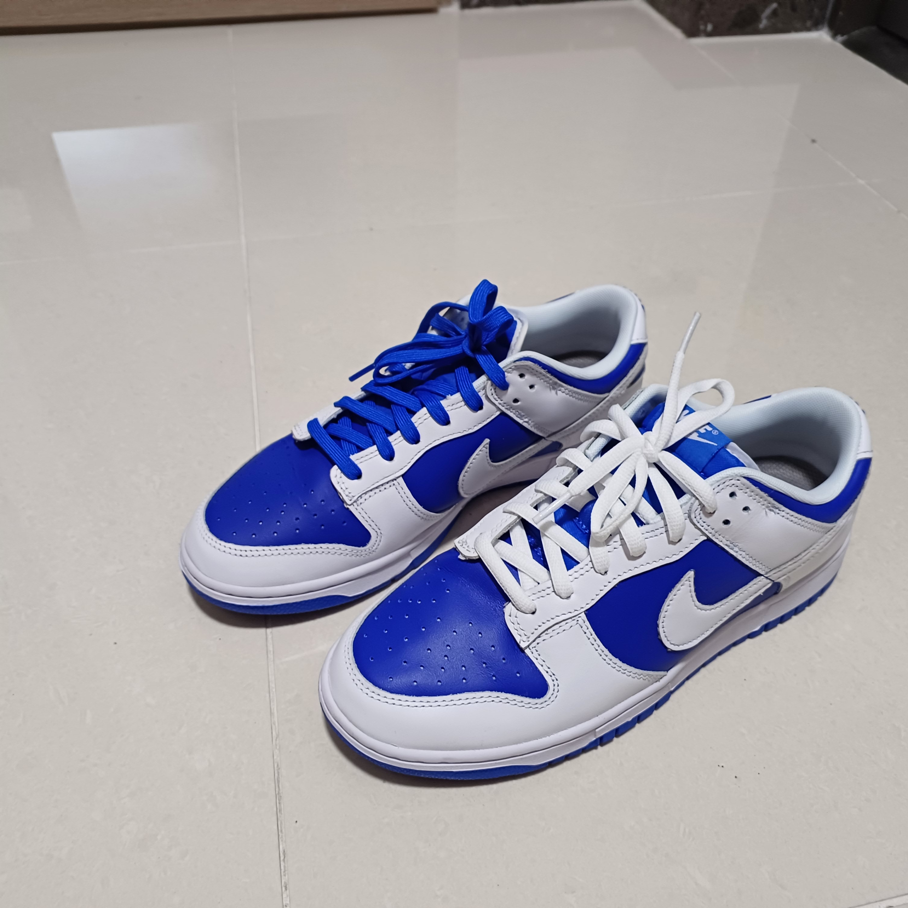 Nike Dunk Low Retro Racer Blue and White 착용 스타일