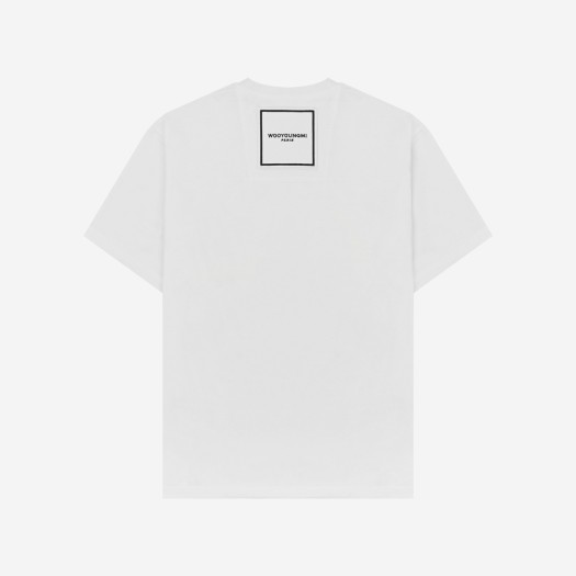 Wooyoungmi Square Label T-Shirt White - 22FW