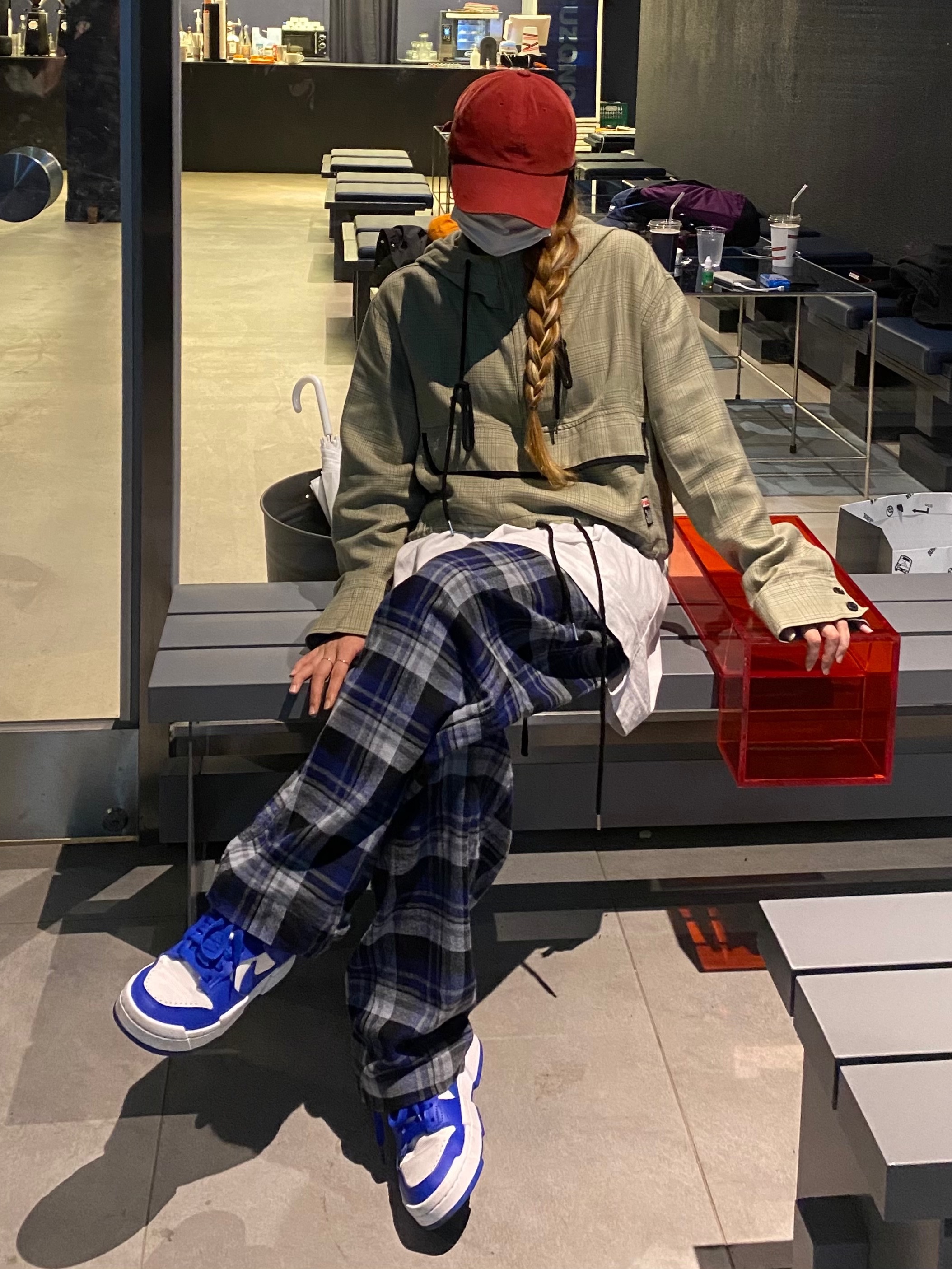 (W) Nike Dunk Low Disrupt Game Royal 착용 스타일 - 3