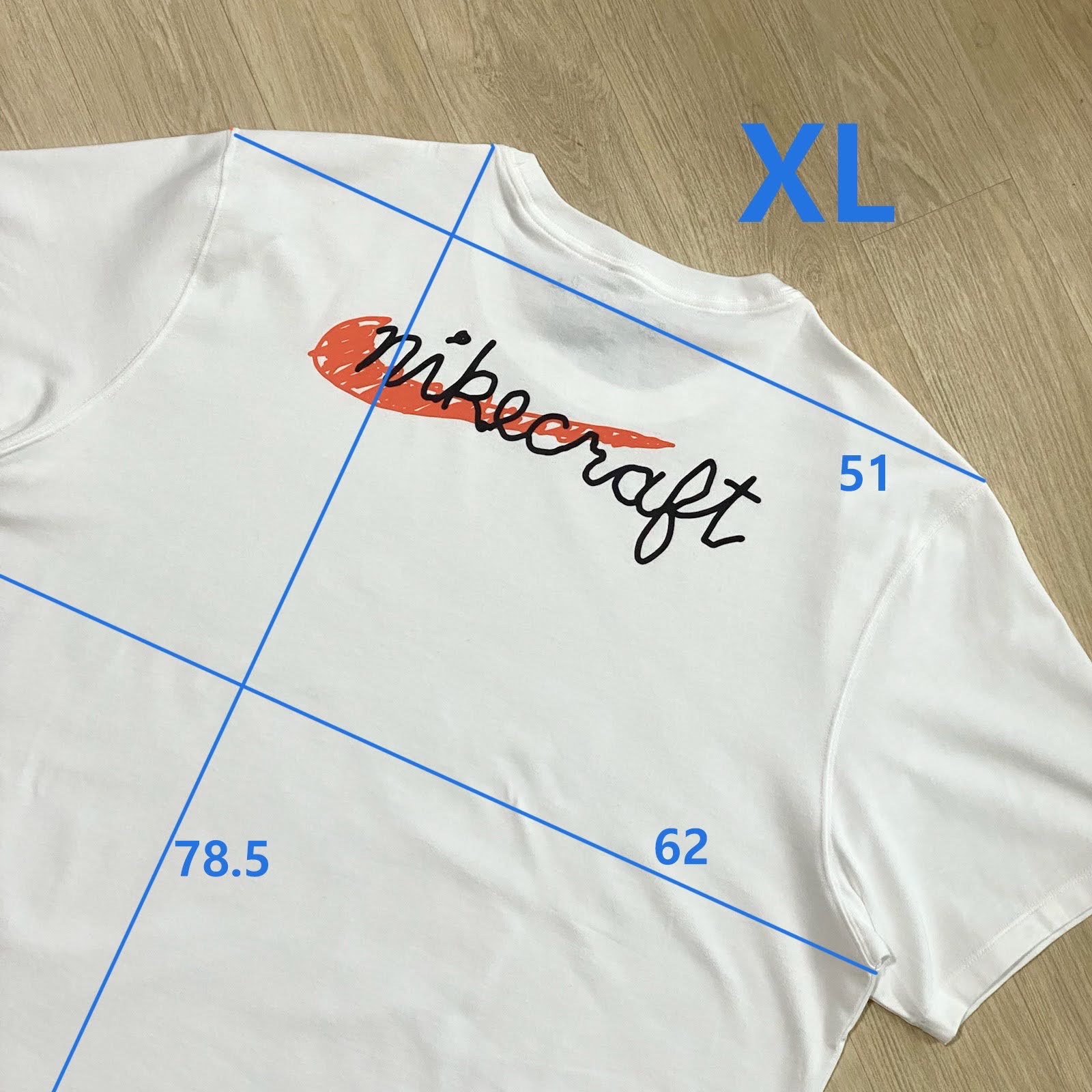 Nike x Tom Sachs Nikecraft Studio T-Shirt White, Jordan 1 x Travis Scott x Fragment Retro Low OG SP Military Blue 착용 스타일 - 2