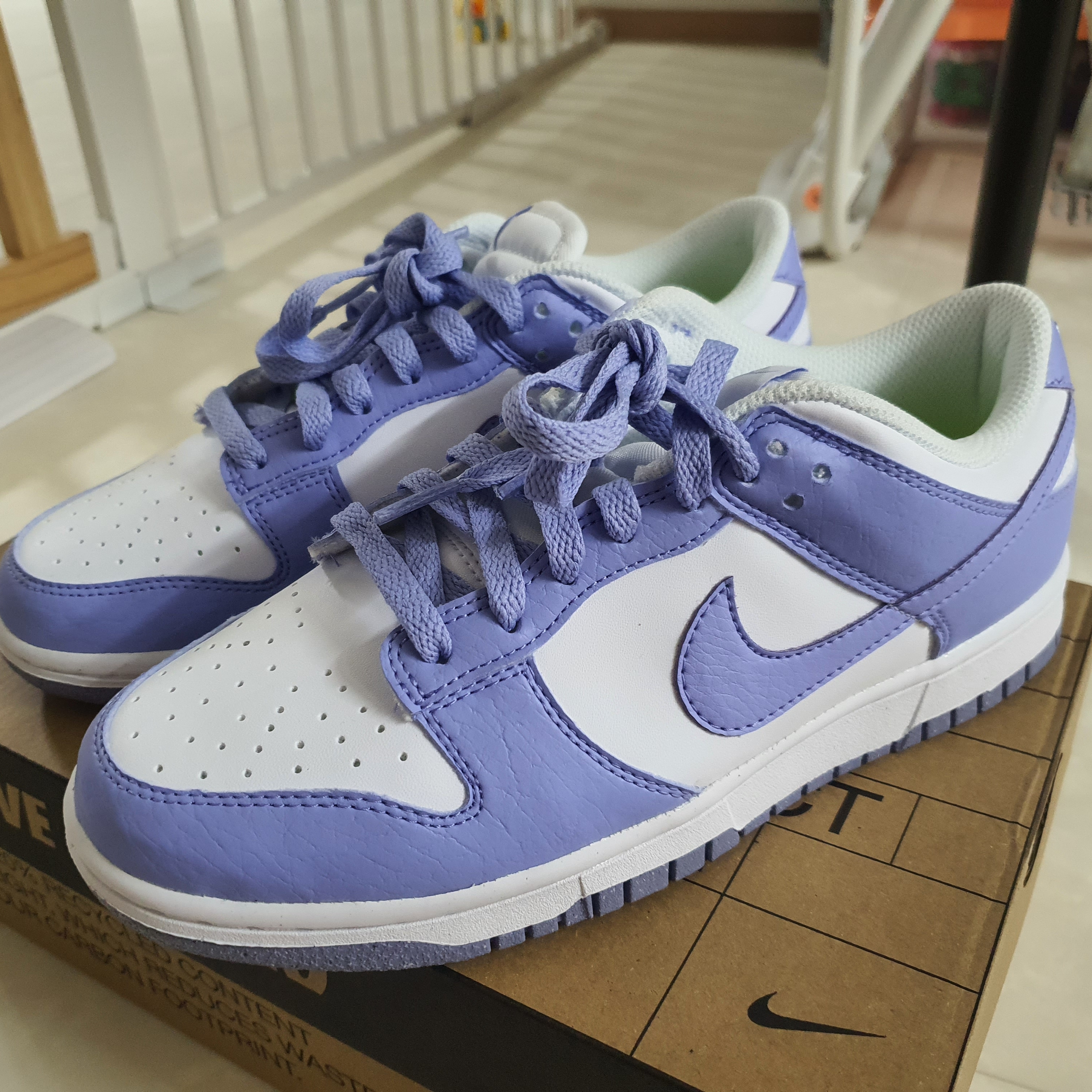 (W) Nike Dunk Low Next Nature Lilac 착용 스타일 - 3