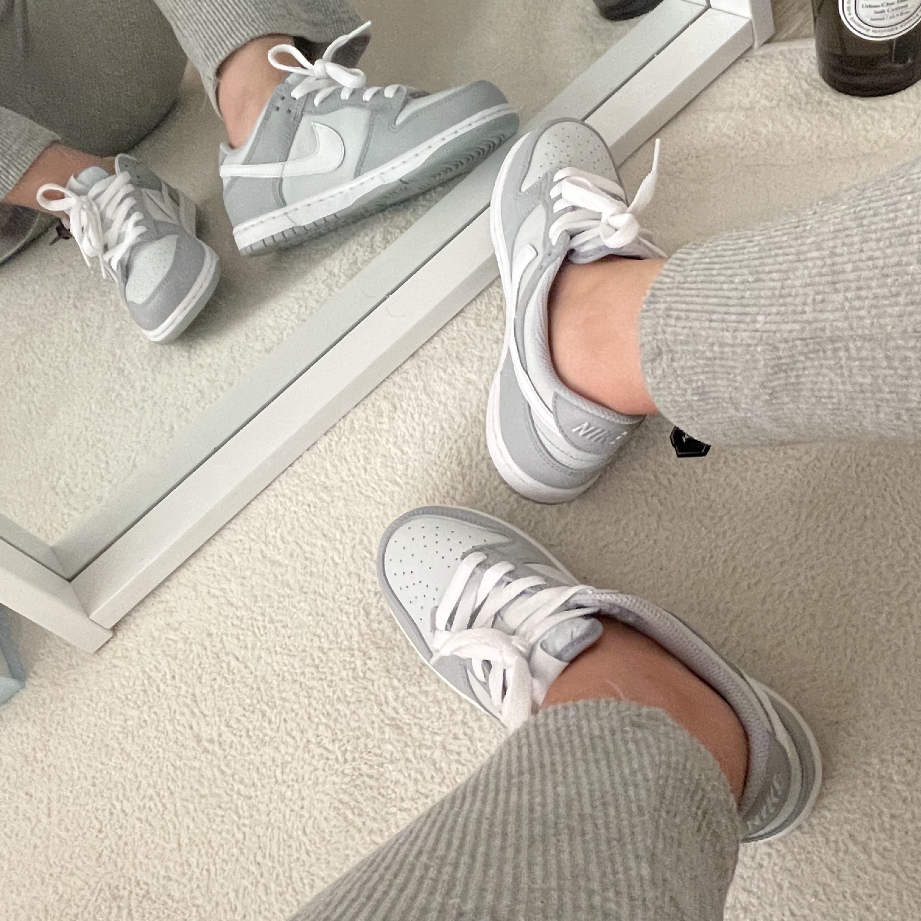 (PS) Nike Dunk Low Wolf Grey 착용 스타일