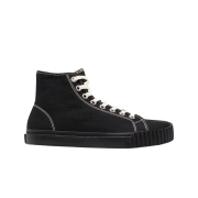 (W) Maison Margiela Tabi High Top Canvas Black