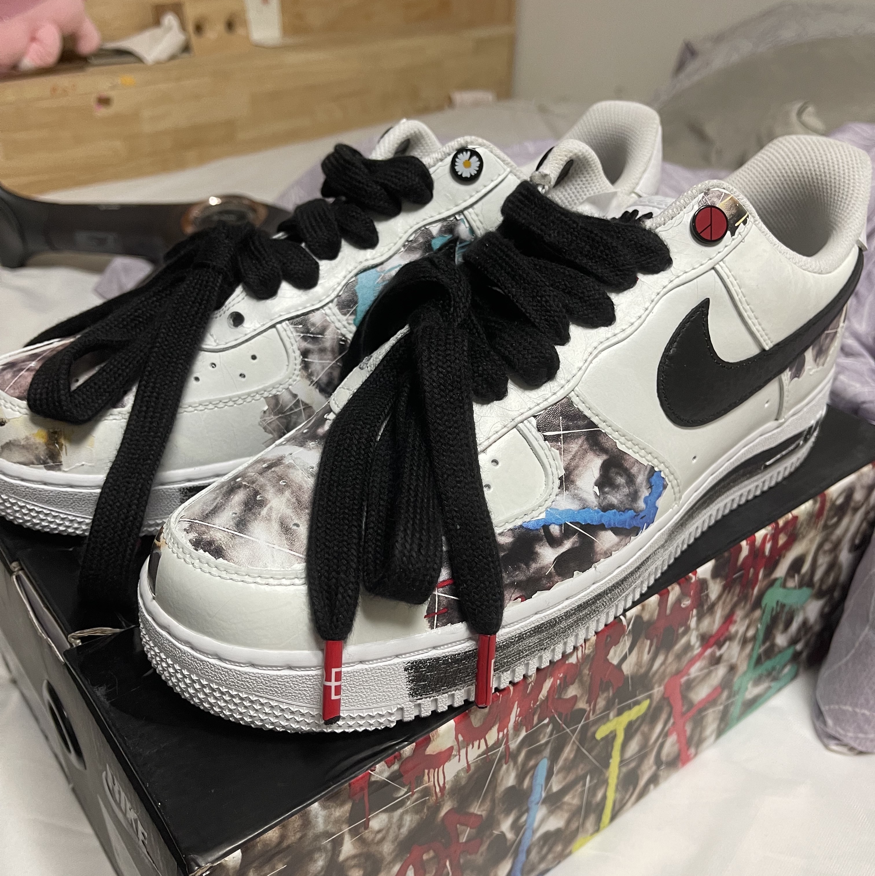 Nike x Peaceminusone Air Force 1 Low Para-Noise 2.0 착용 스타일