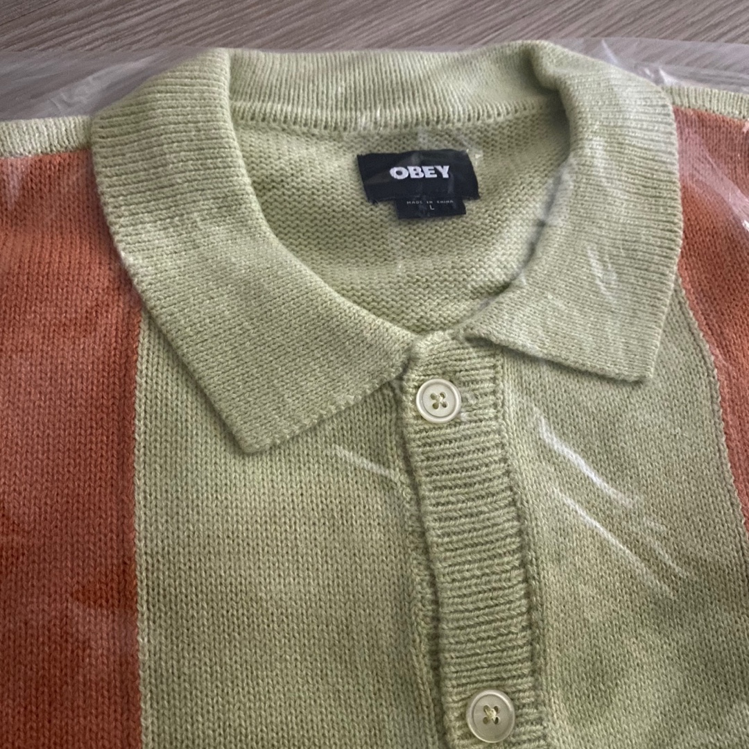 IAB Studio x Obey Archer Cardigan Yellow 착용 스타일