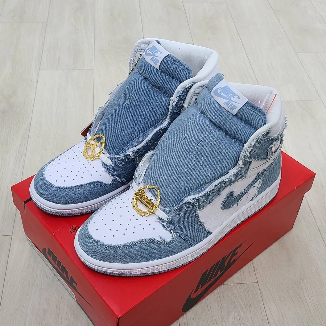 (W) Jordan 1 Retro High OG Denim 착용 스타일 - 2