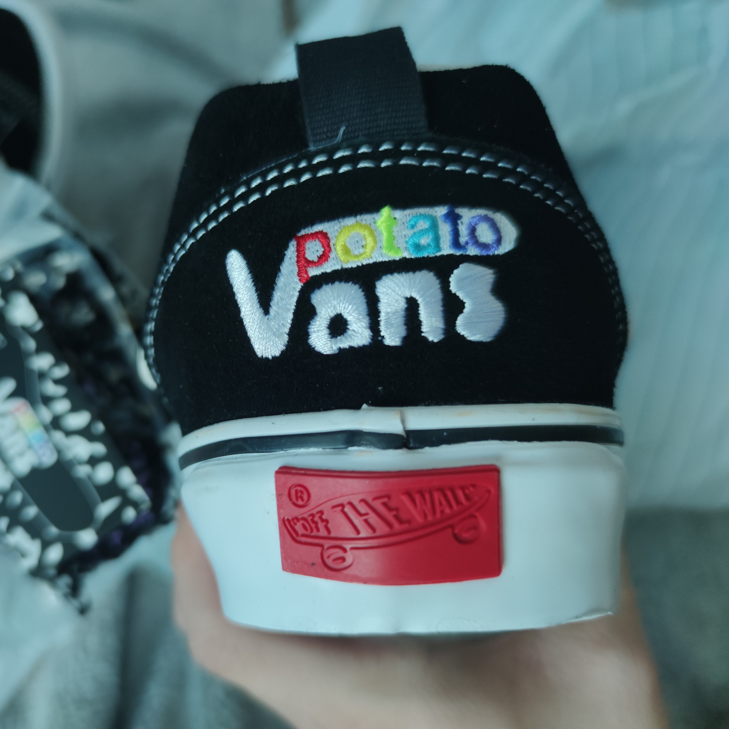 Vans Vault x Imran Potato Knu-Skool VR3 LX Black White 착용 스타일 - 4