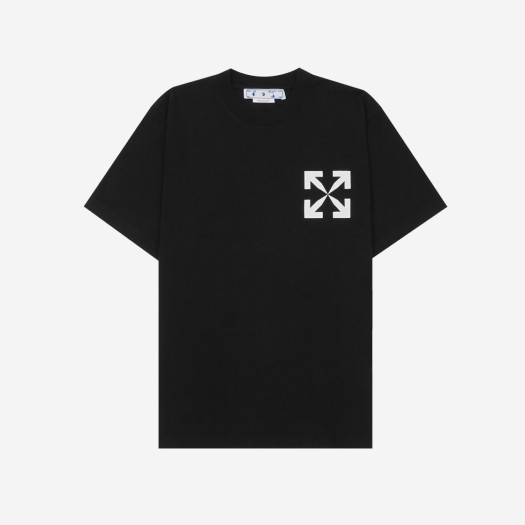 오프화이트 싱글 애로우 숏슬리브 티셔츠 블랙 화이트