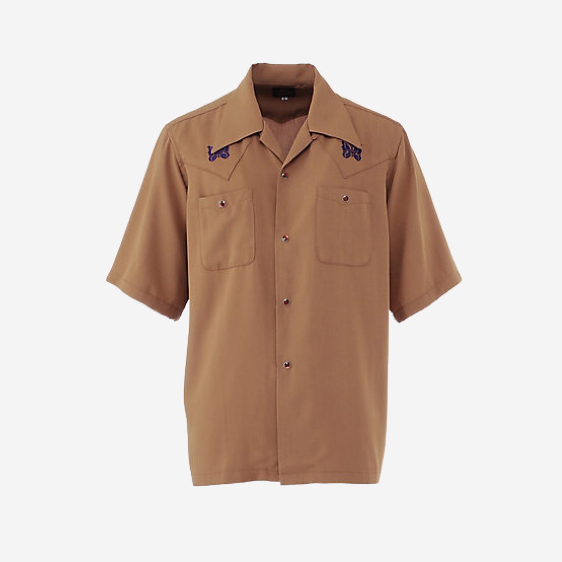 Needles S/S Cowboy One-Up Shirt Brown 상세 이미지 1