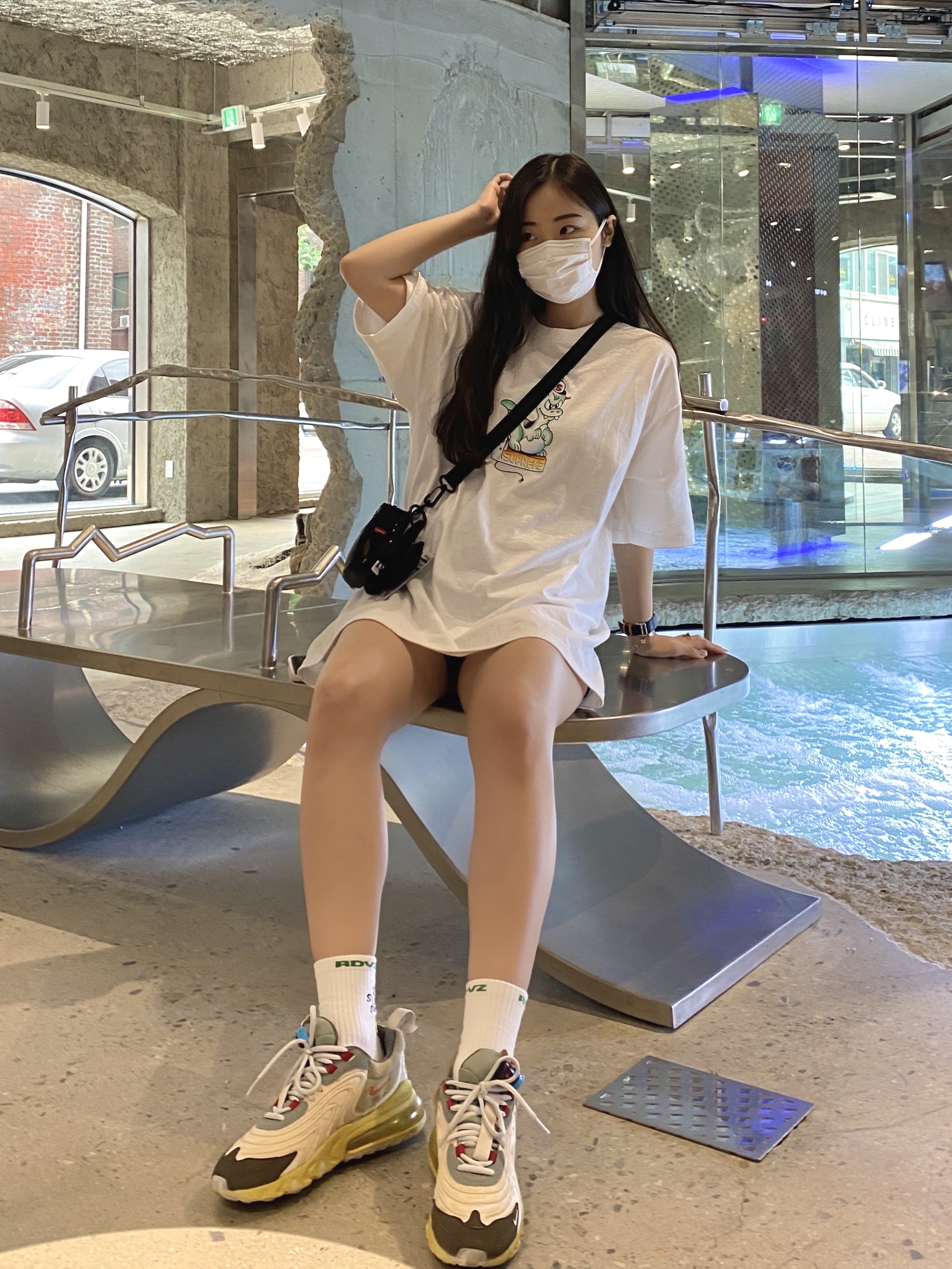 Nike x Travis Scott Air Max 270 React Cactus Trails 착용 스타일