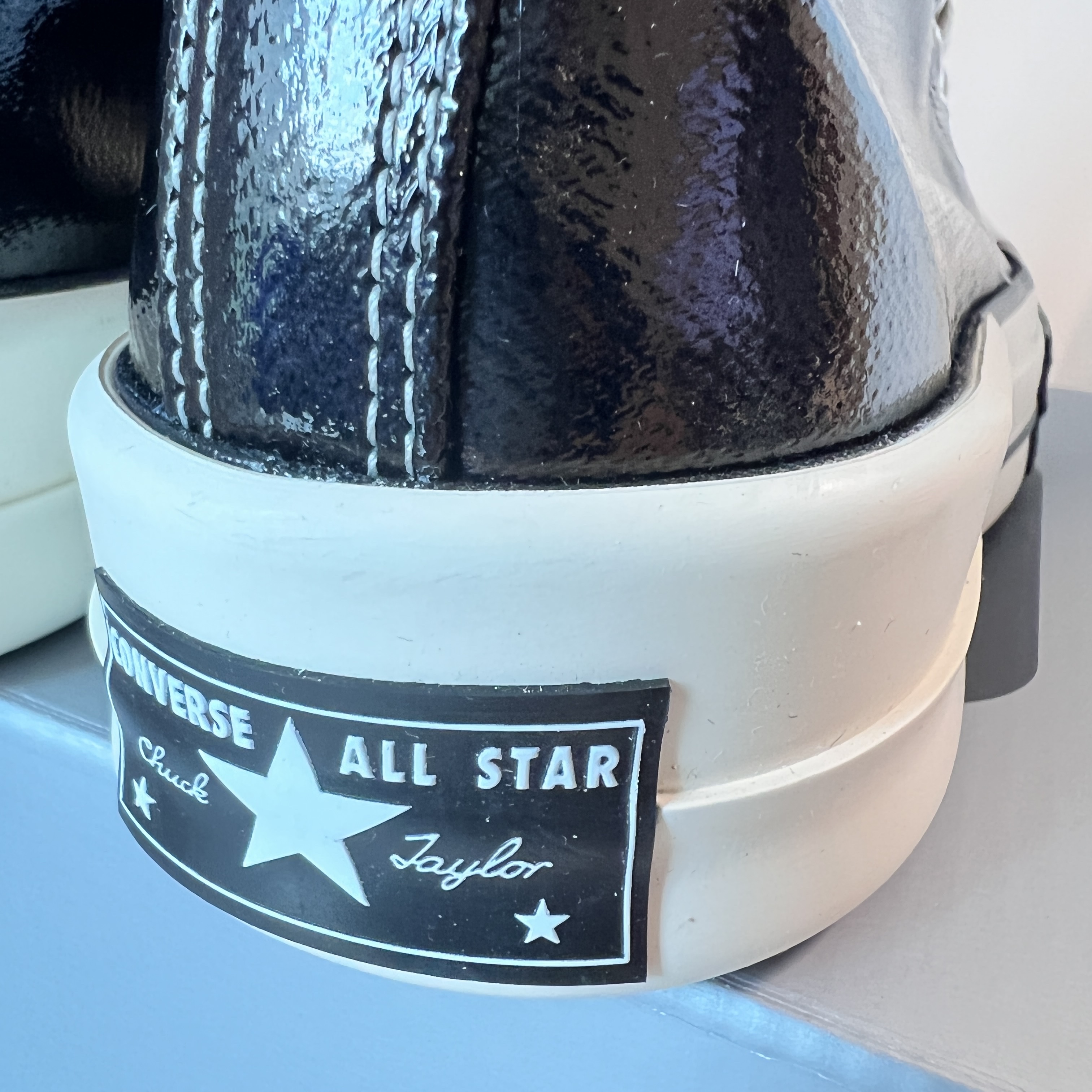 Converse x Drkshdw Turbodrk Chuck 70 Hi Black Lacquered Denim 착용 스타일 - 3