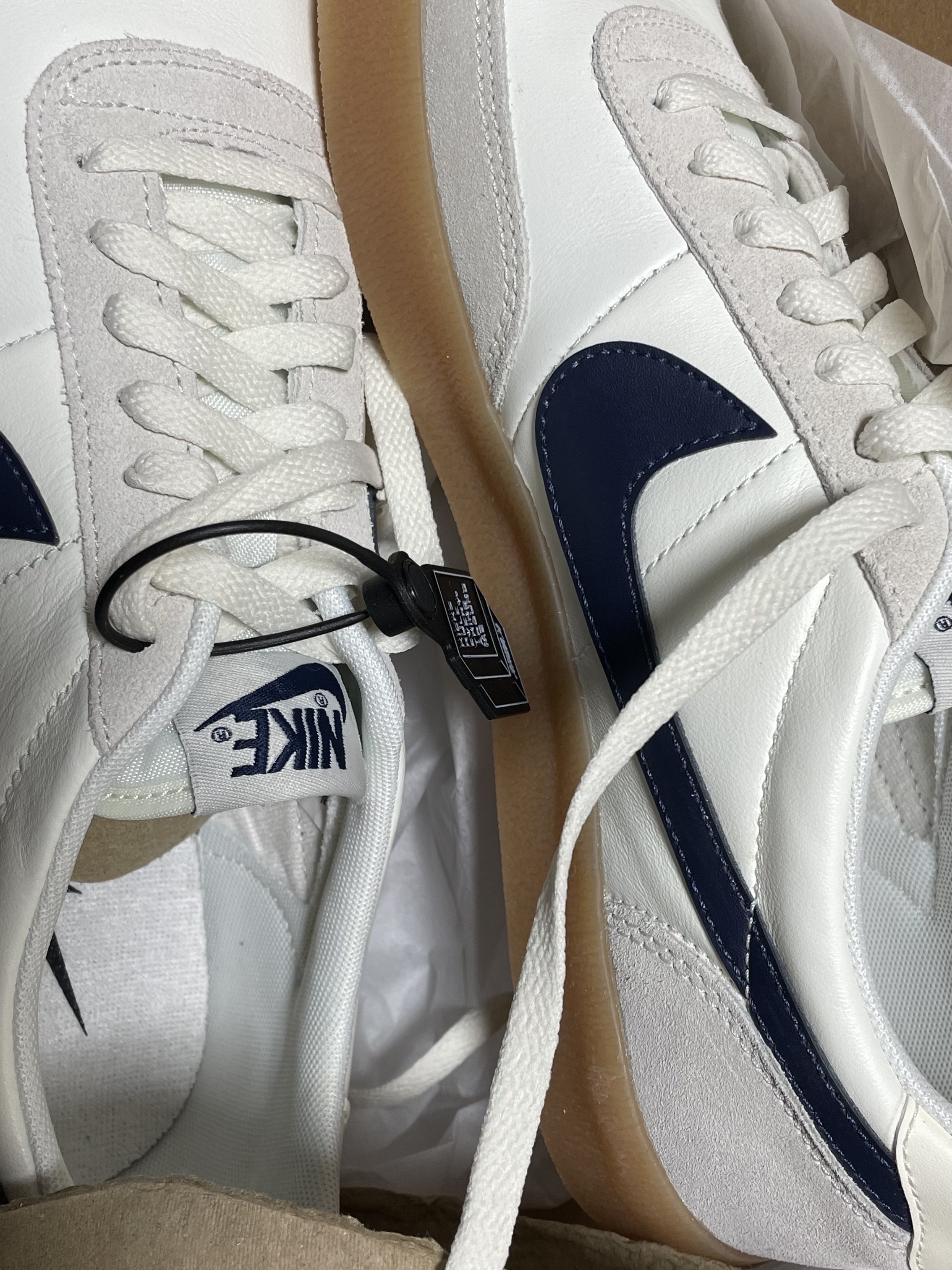 Nike x J.Crew Killshot 2 Sail Midnight Navy 착용 스타일