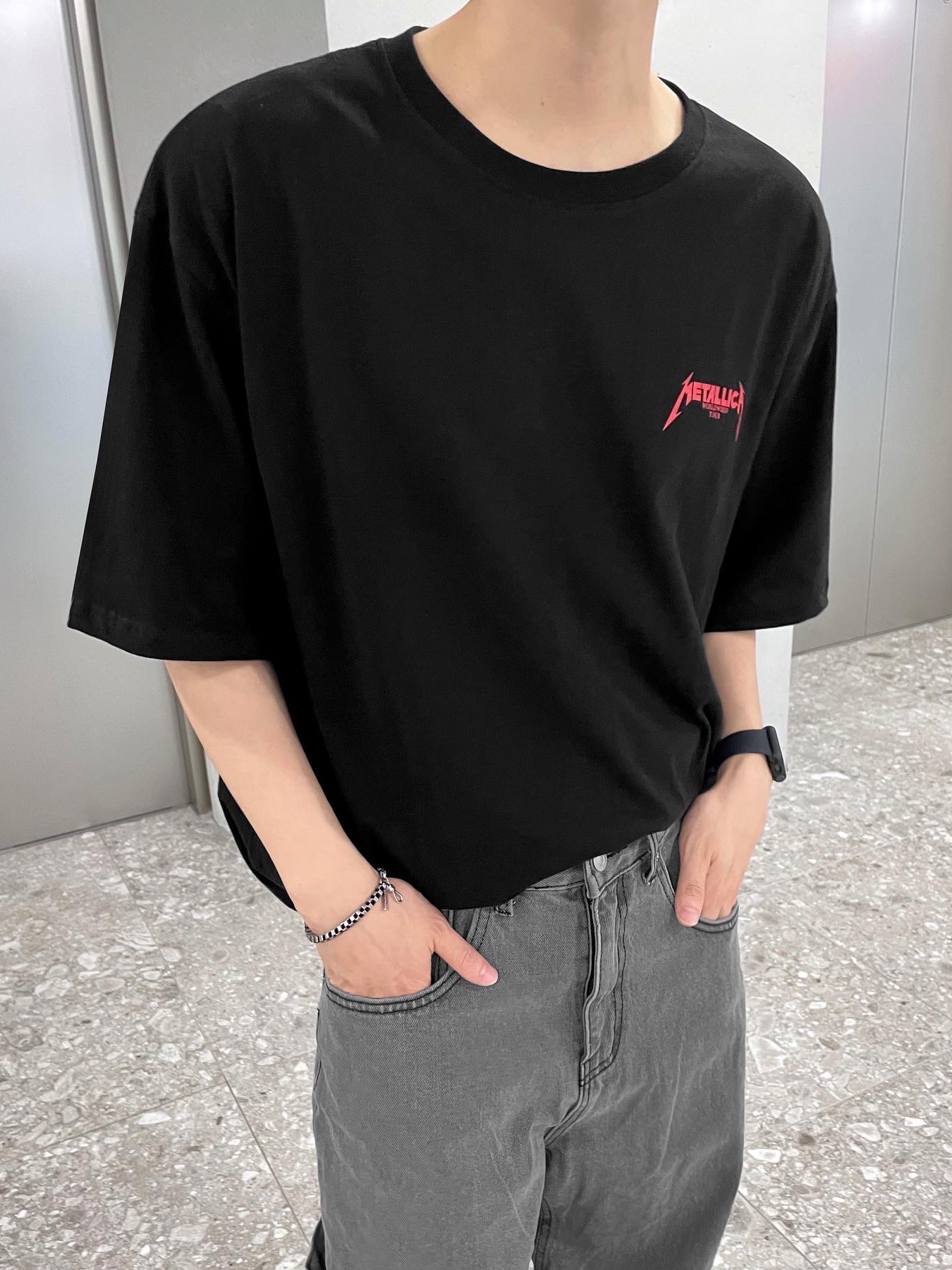 Maison Mihara Yasuhiro Peterson OG Sole Canvas Low Sneakers Black 착용 스타일 - 4