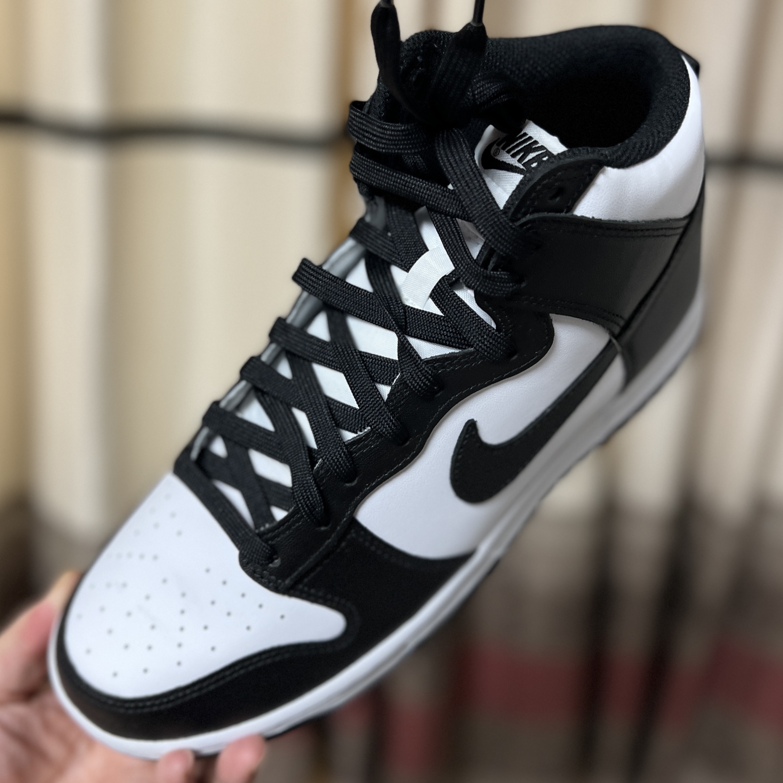 Nike Dunk High Retro Championship White 착용 스타일 - 1