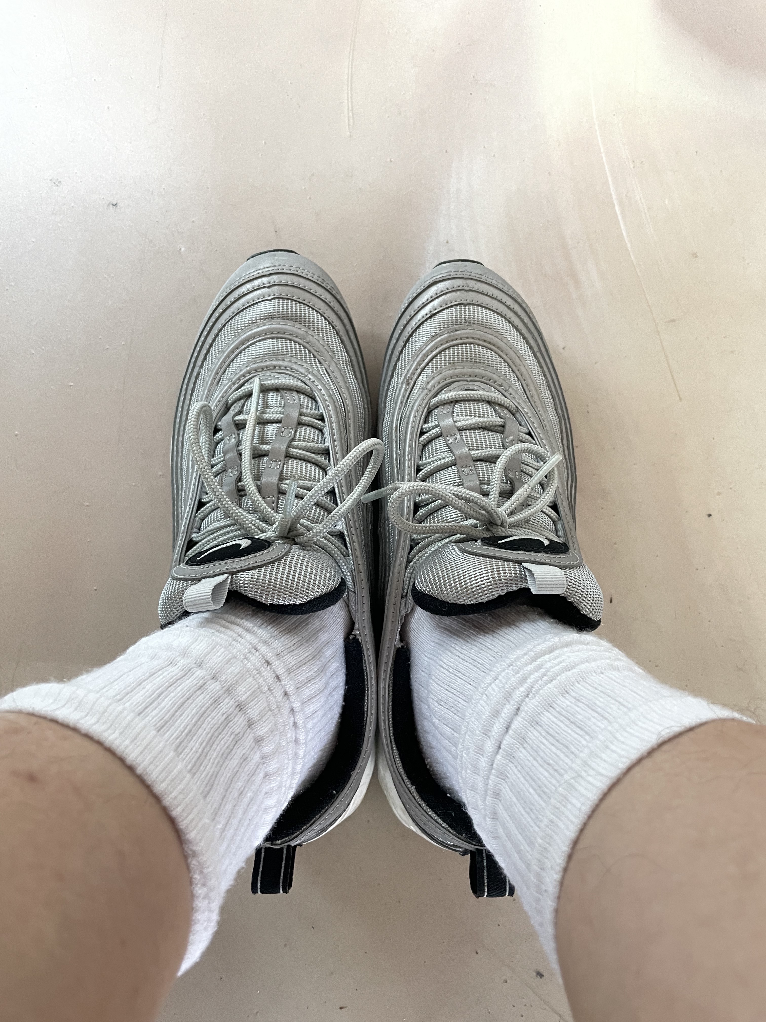 Nike Air Max 97 Reflective Silver 착용 스타일 - 2
