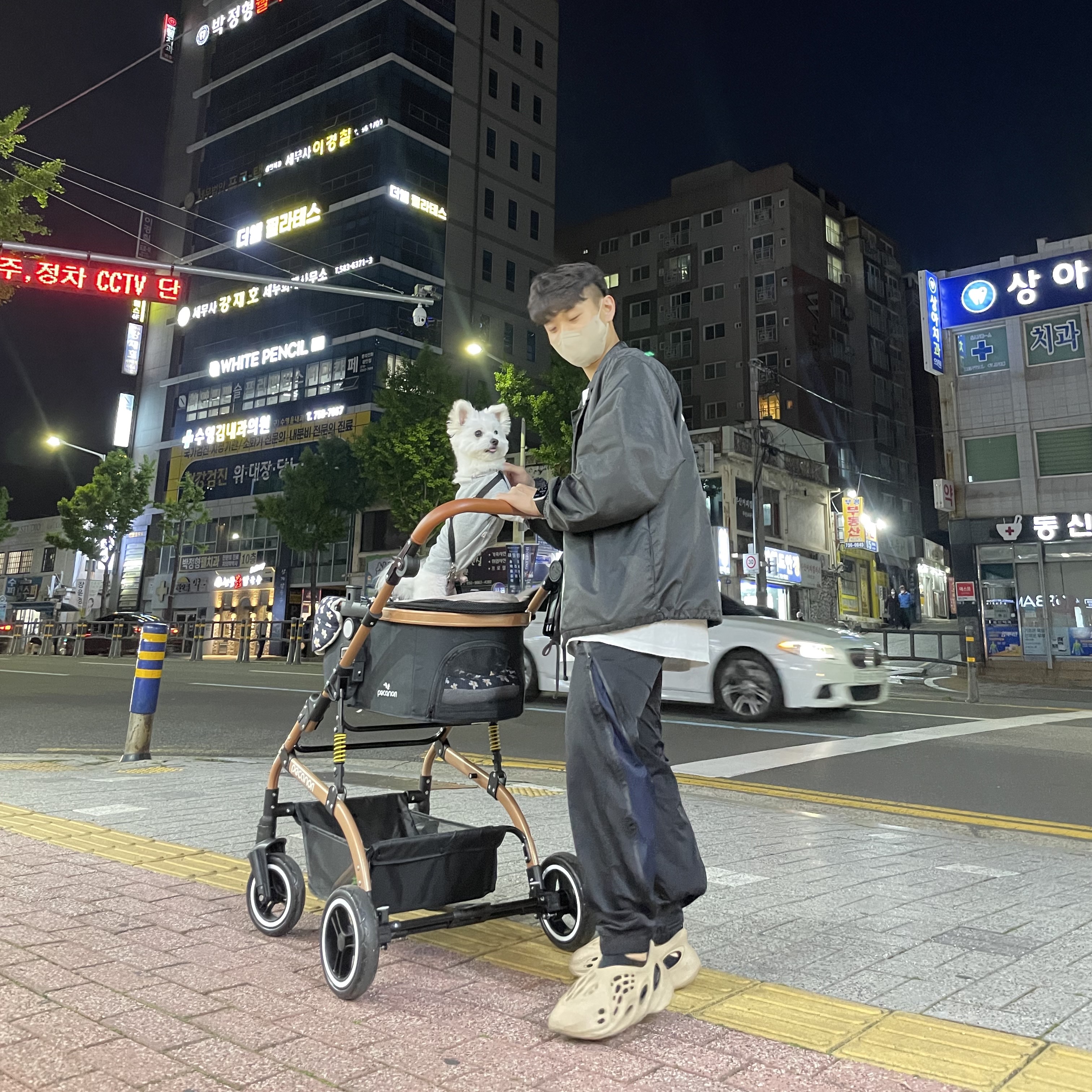 Essentials Coaches Jacket Iron - 22SS, Adidas Yeezy Foam RNNR Mist 착용 스타일