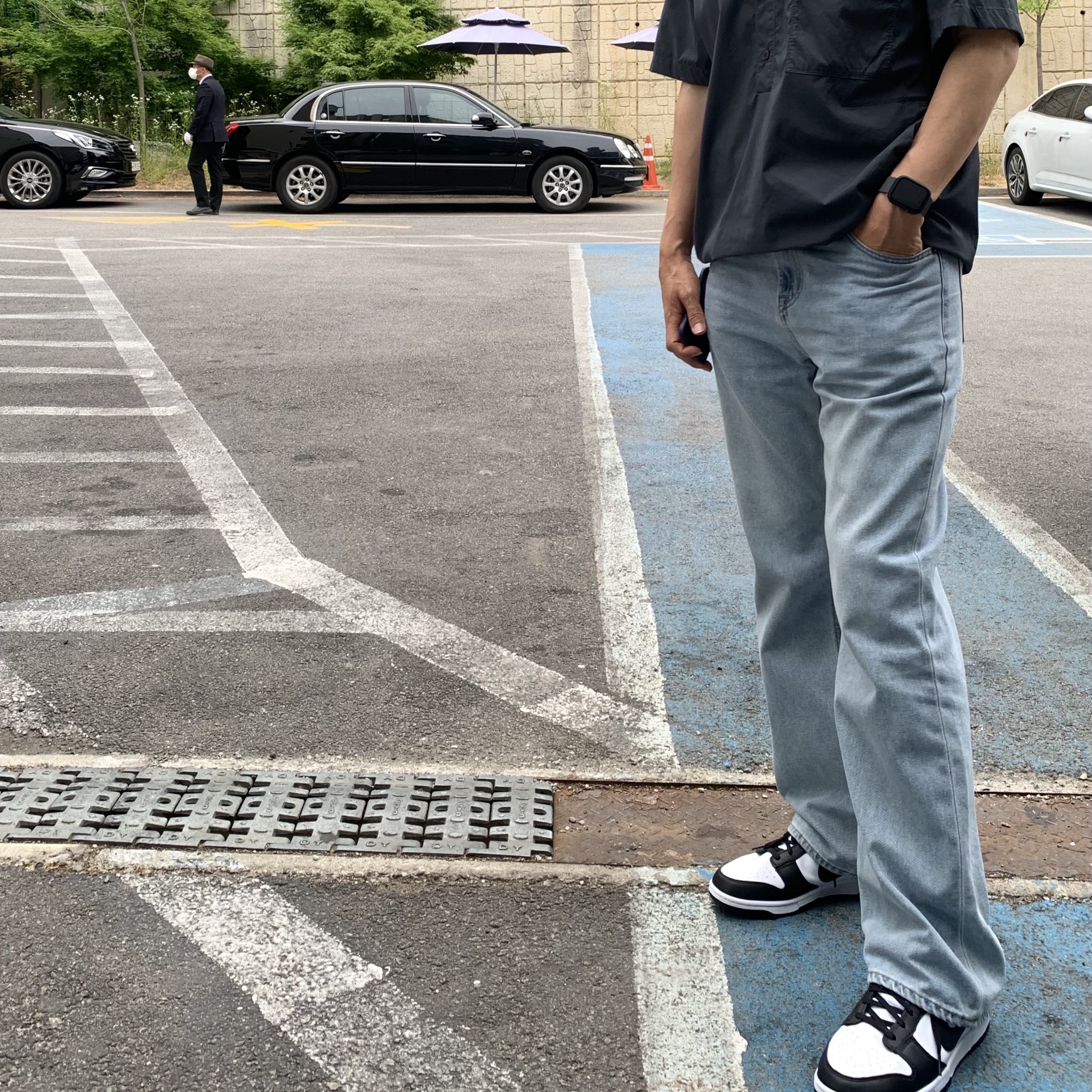 Nike Dunk Low Retro Black 착용 스타일