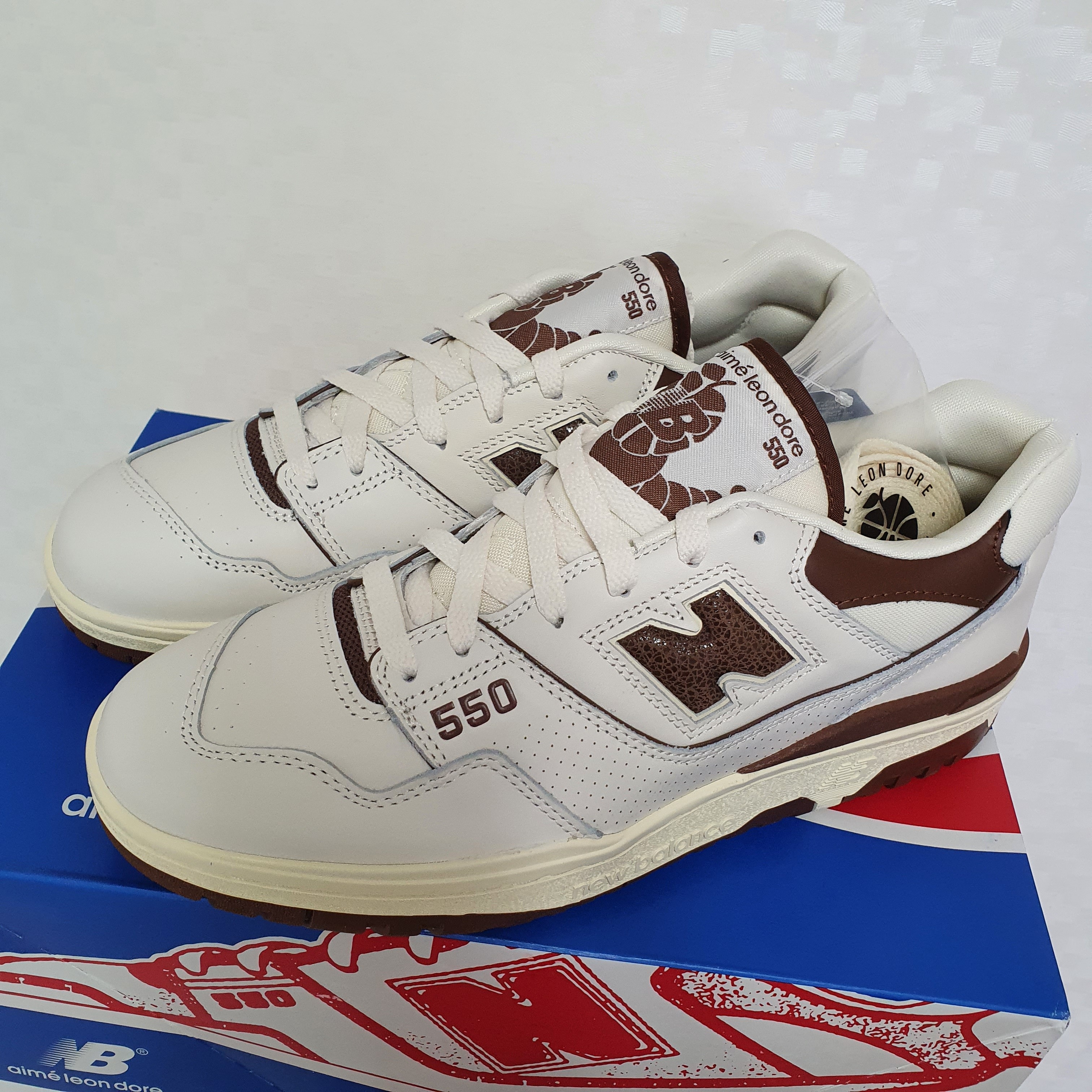 New Balance x Aime Leon Dore 550 Brown 착용 스타일 - 2