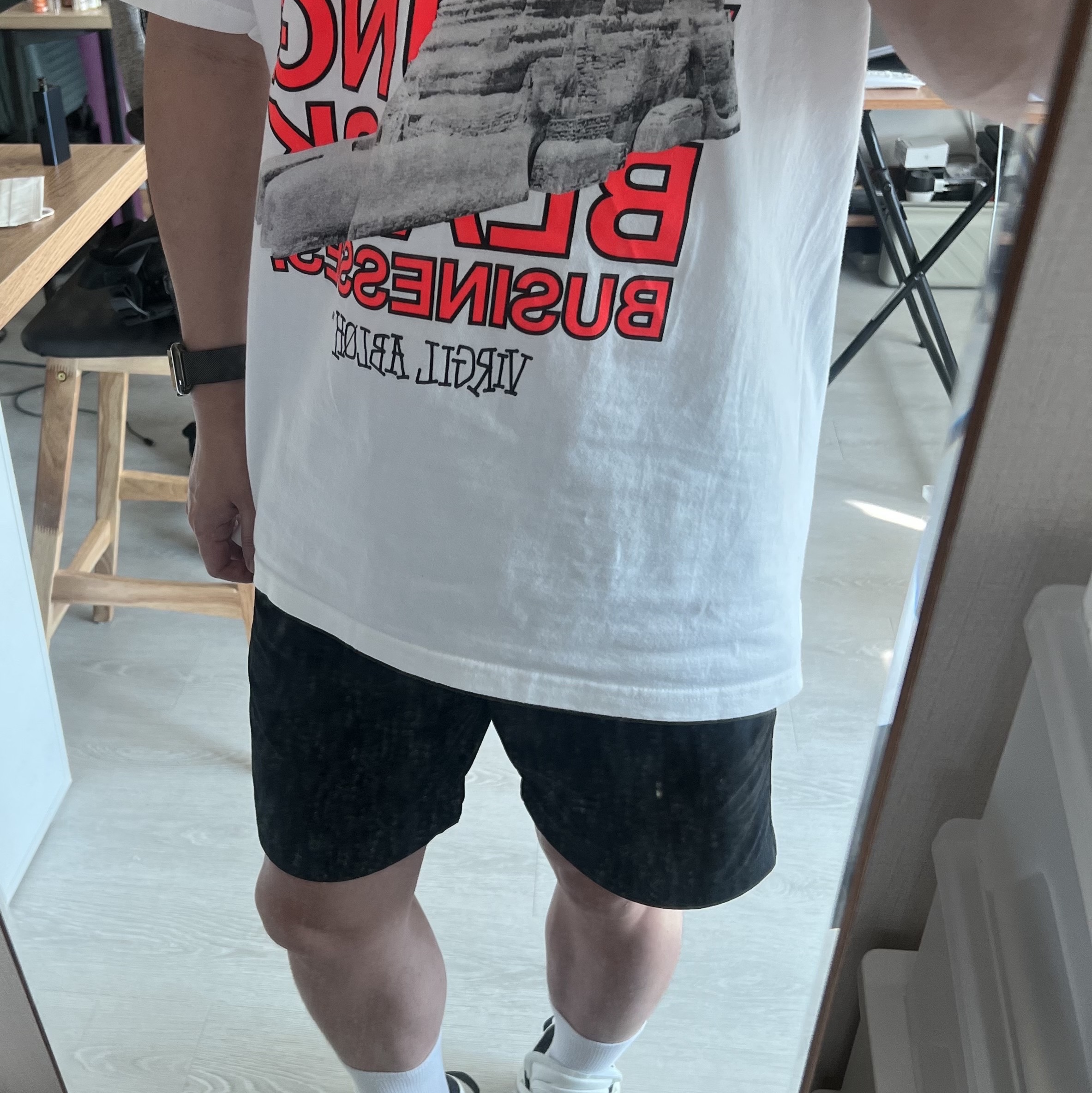 Stussy x Off-White 40 WT T-Shirt 착용 스타일 - 2
