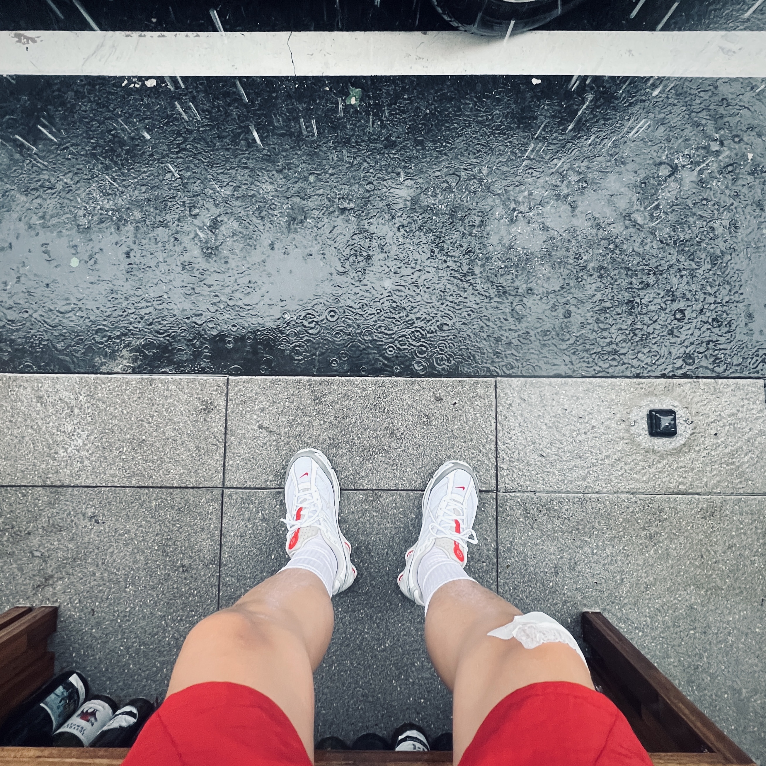 Nike x Supreme Shox Ride 2 SP White, Nike x Supreme Zoom Streak Spectrum Plus White 착용 스타일 - 1