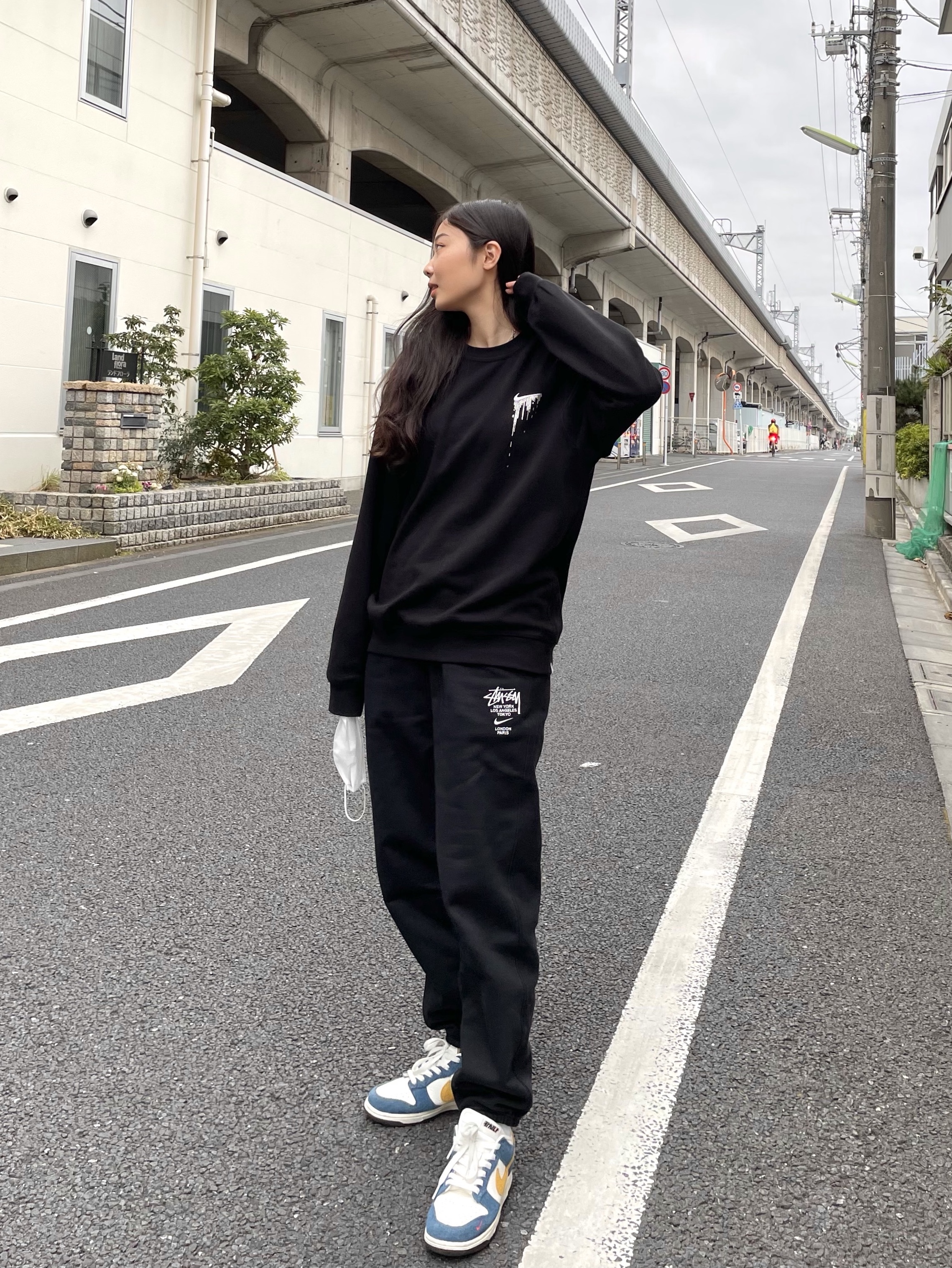 Nike x Stussy NRG ZR Fleece Pants Black - US/EU, Nike x Kasina Dunk Low 80's Bus 착용 스타일