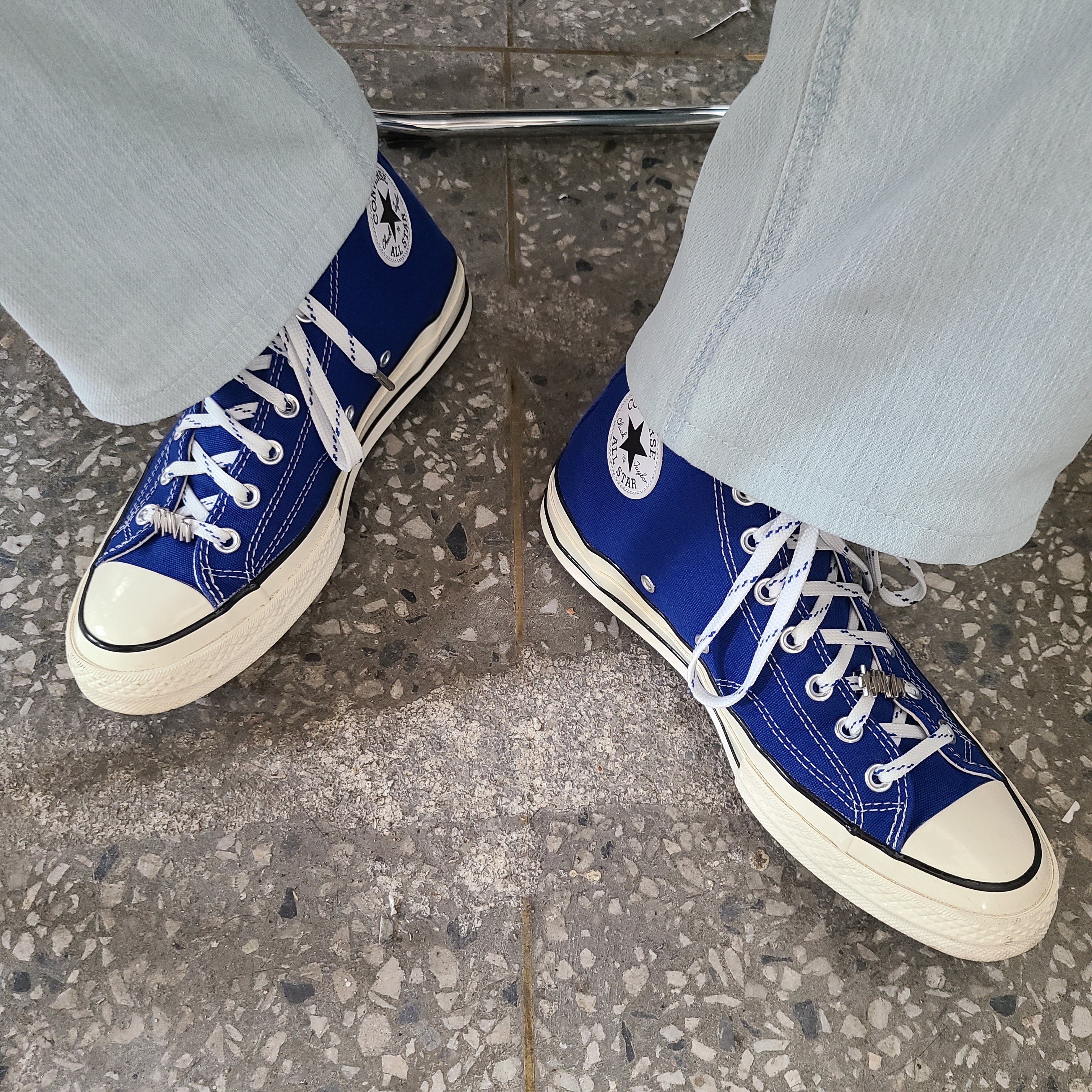 Converse Chuck 70 High Rush Blue 착용 스타일