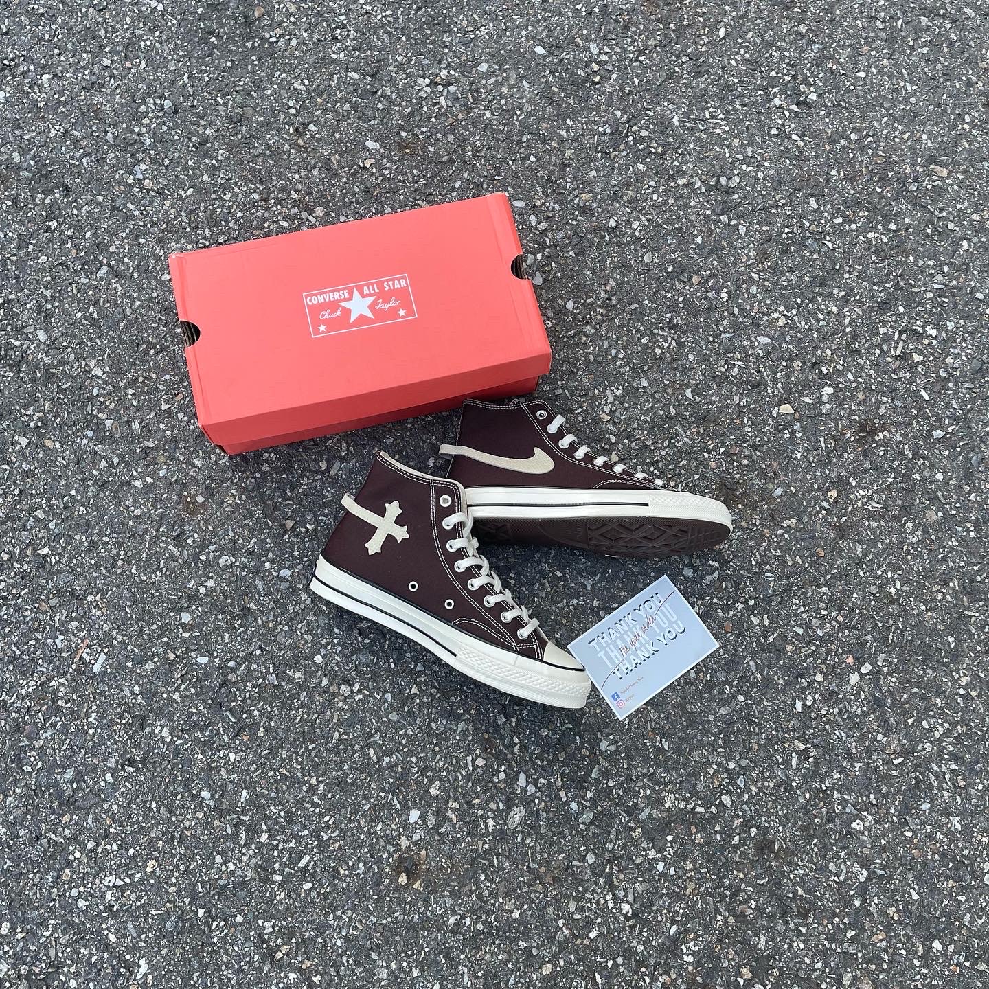 Converse Chuck 70 High Dark Root 착용 스타일 - 2