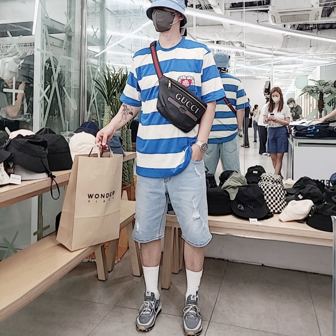 Nike x Sacai x Clot LDWaffle Cool Grey 착용 스타일