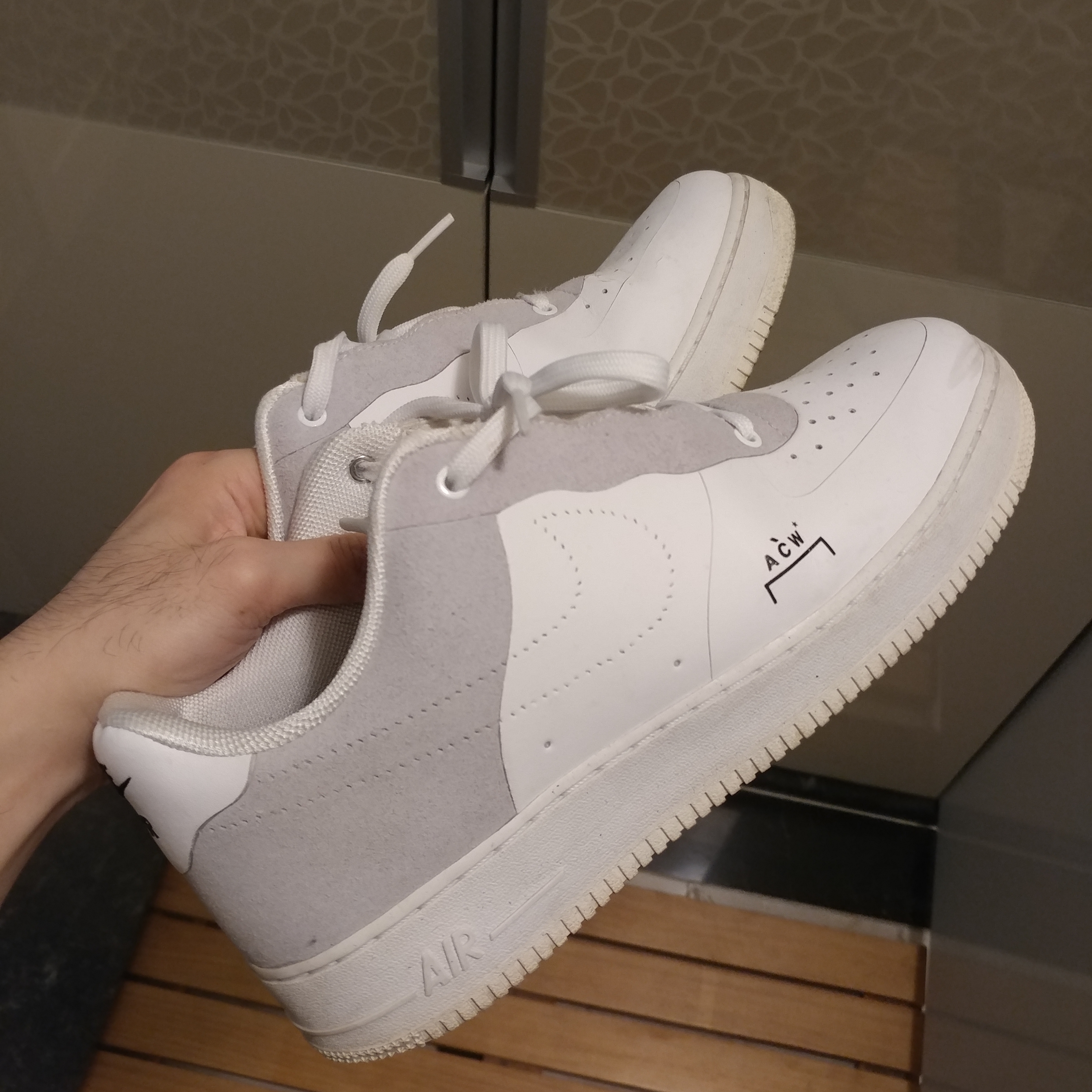 Nike x A-Cold-Wall Air Force 1 Low White 착용 스타일 - 1