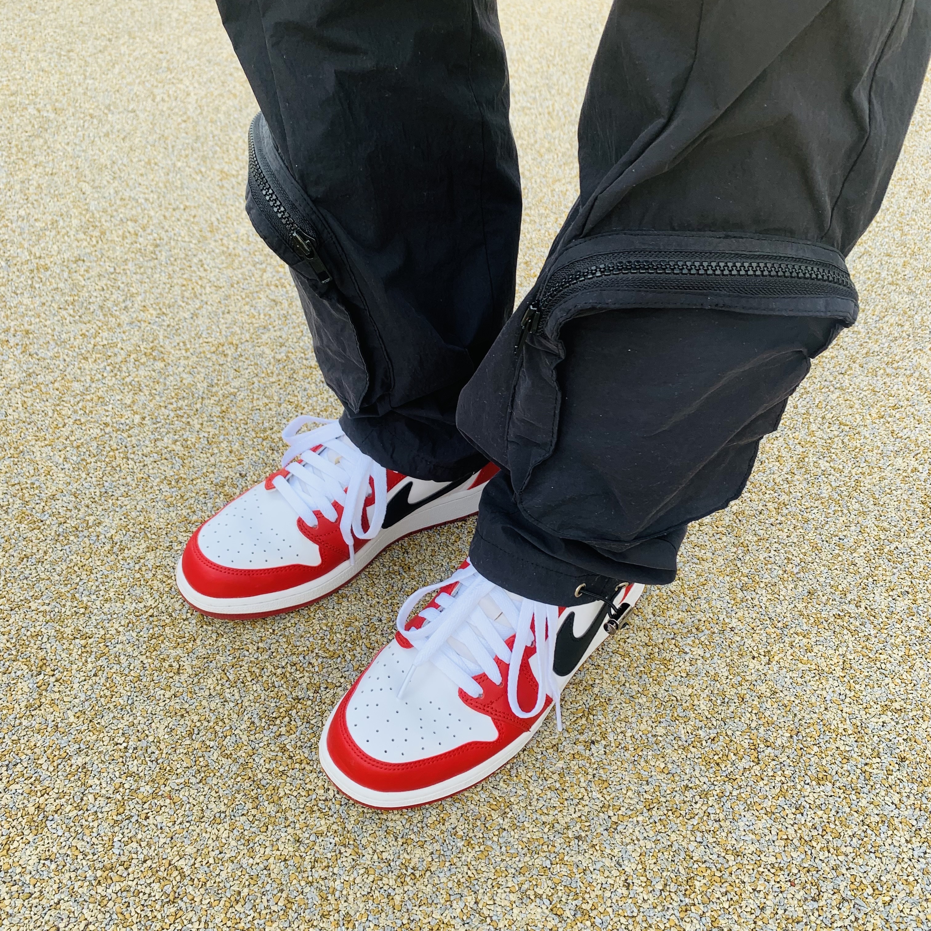 Jordan 1 Retro Low OG Chicago 2016, (GS) Jordan 1 Retro Low OG Chicago 2016 착용 스타일