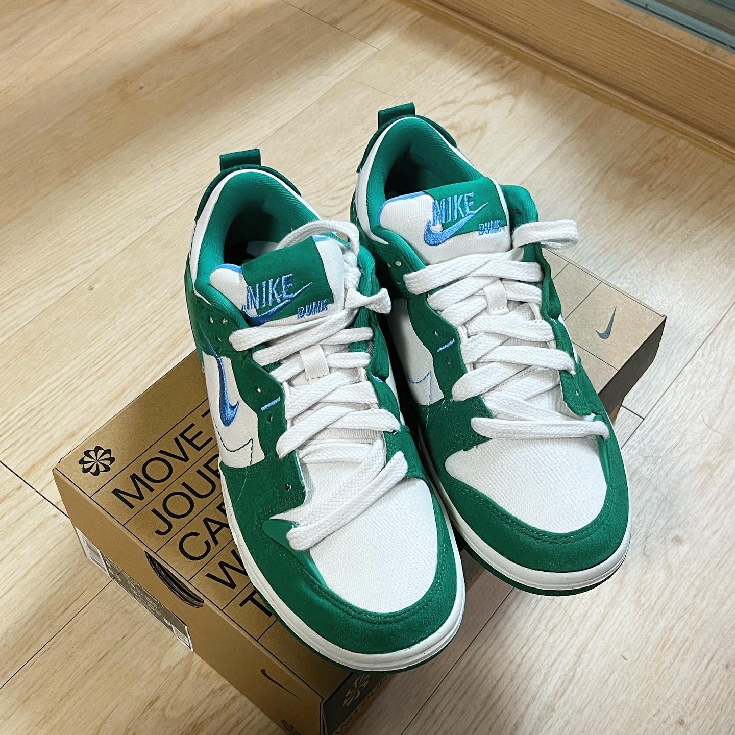 (W) Nike Dunk Low Disrupt 2 Phantom University Blue 착용 스타일