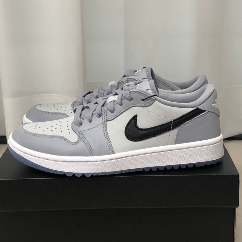 Jordan 1 Low Golf Wolf Grey 착용 스타일 - 1