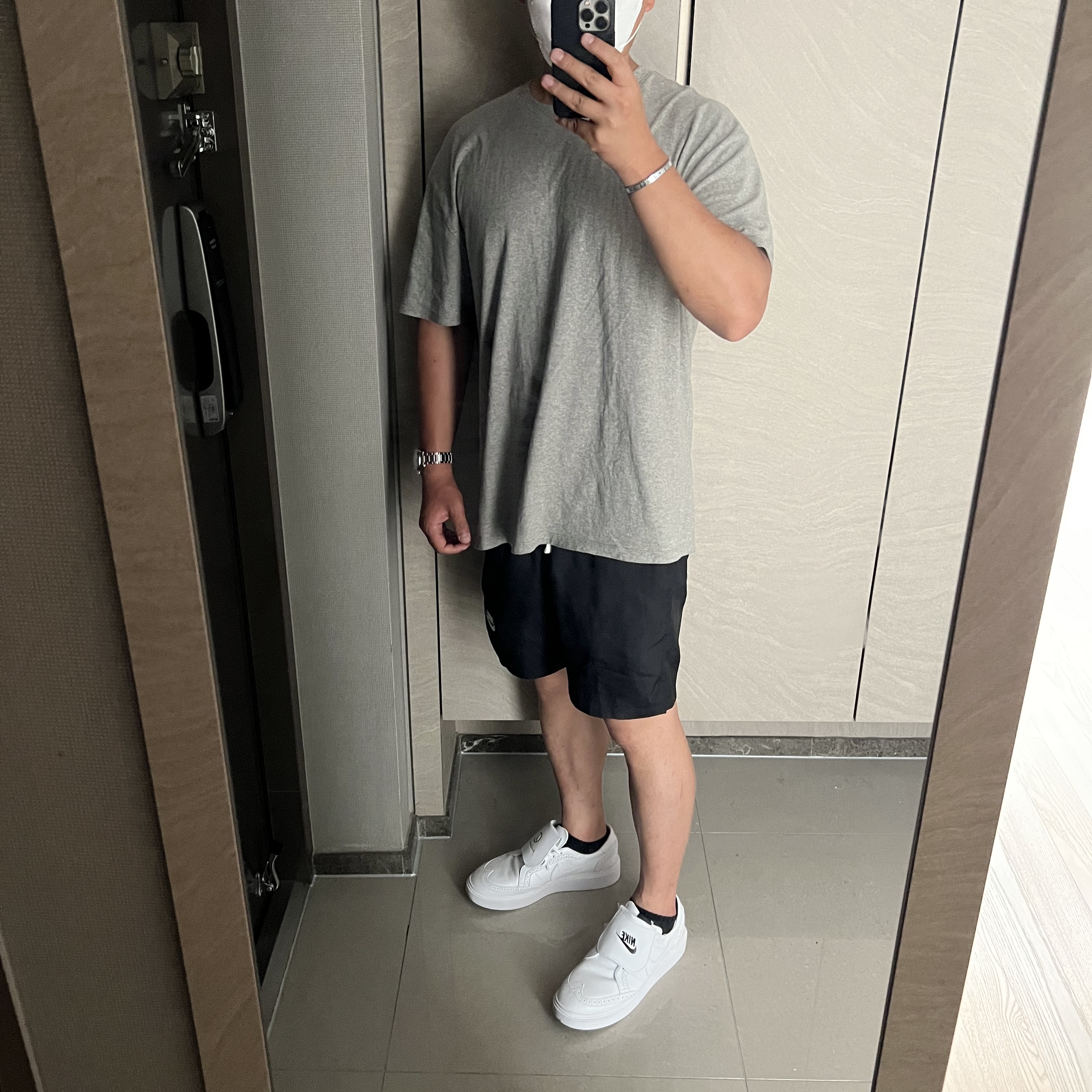 Nike x Peaceminusone Kwondo1 White 착용 스타일