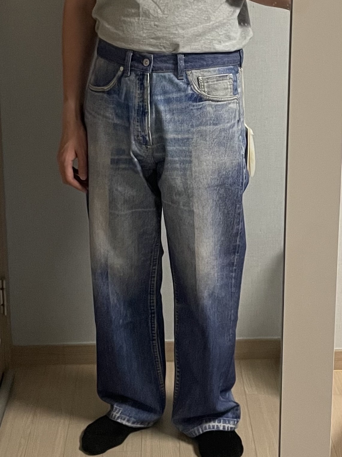 Our Legacy Third Cut Digital Dual Denim 착용 스타일