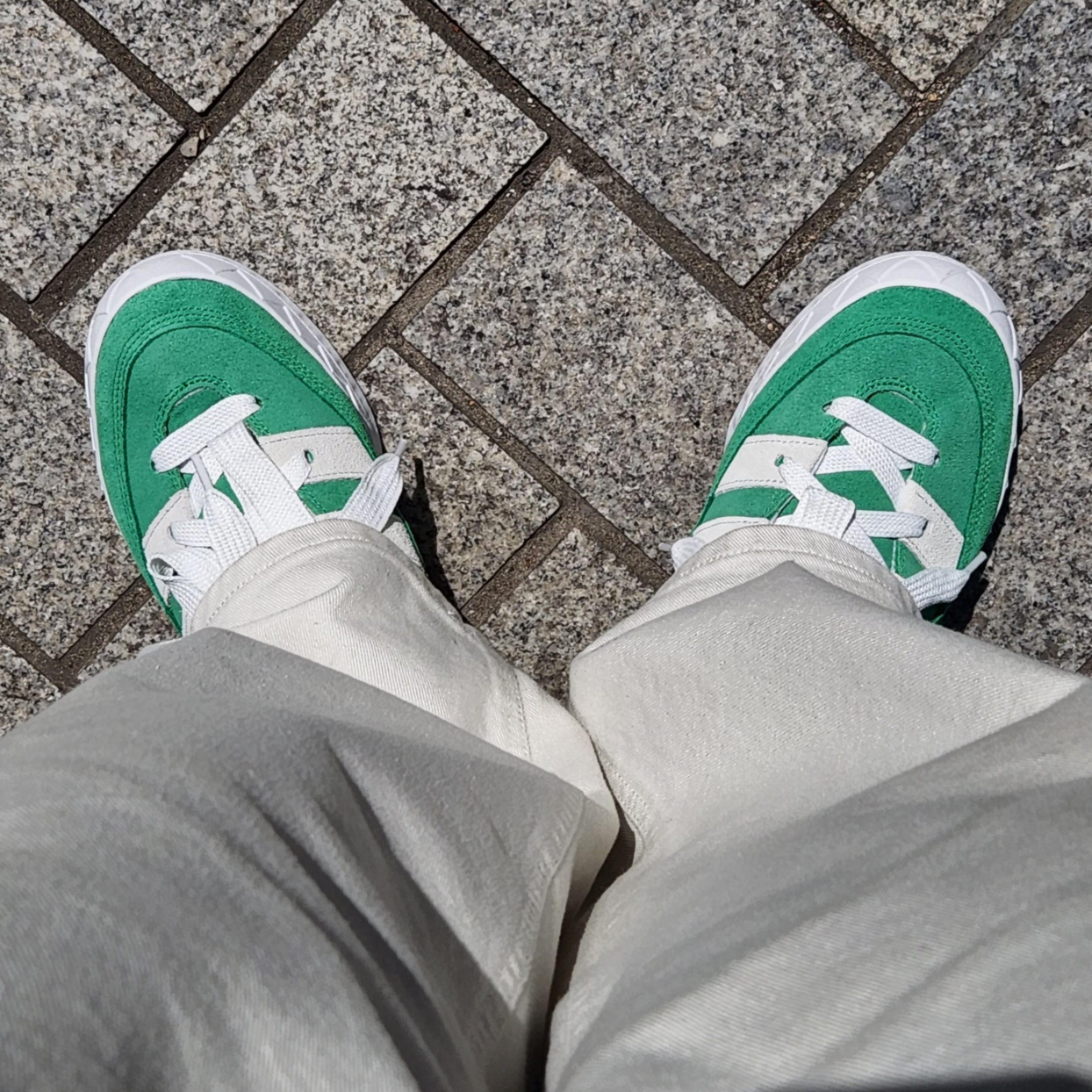Adidas Adimatic Green 착용 스타일