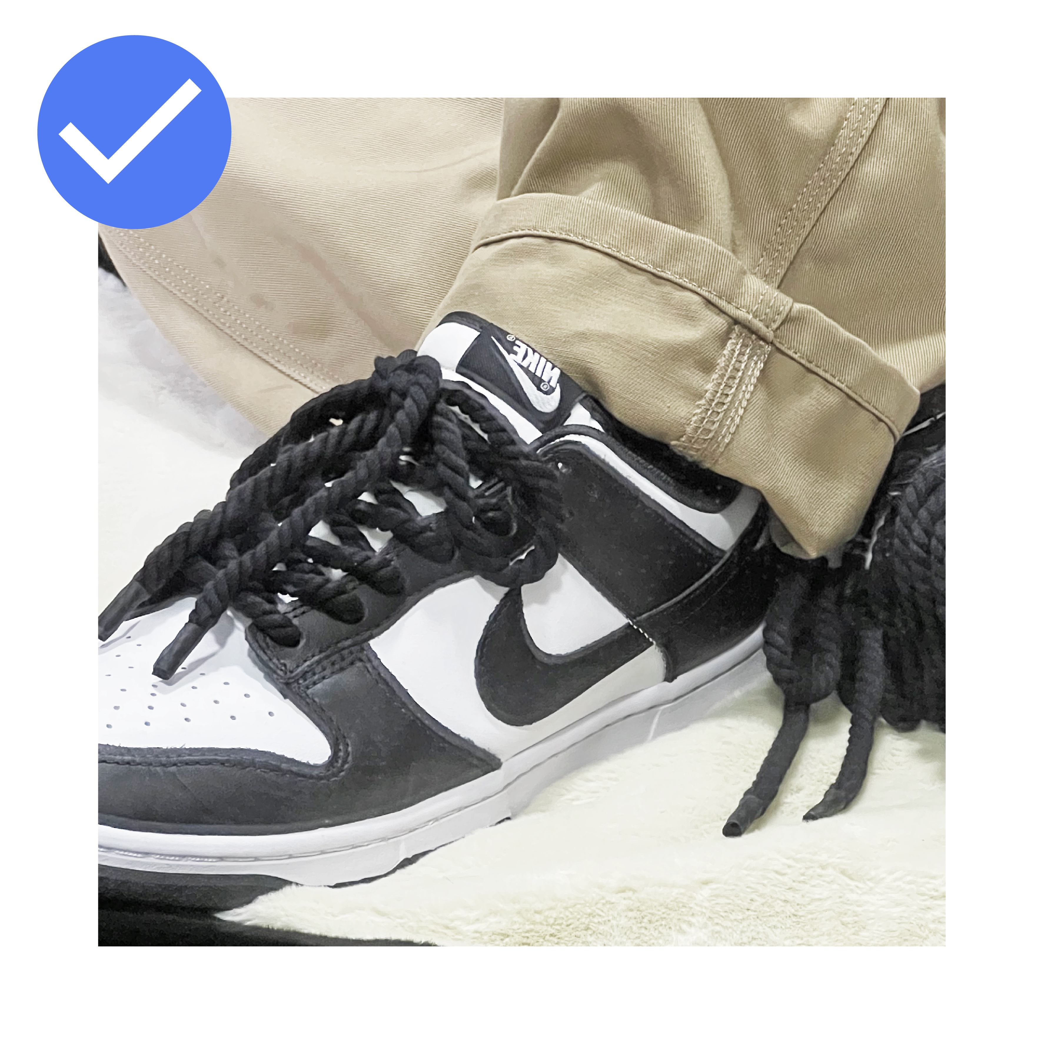 Nike Dunk Low Retro Black, (W) Nike Dunk Low Black 착용 스타일