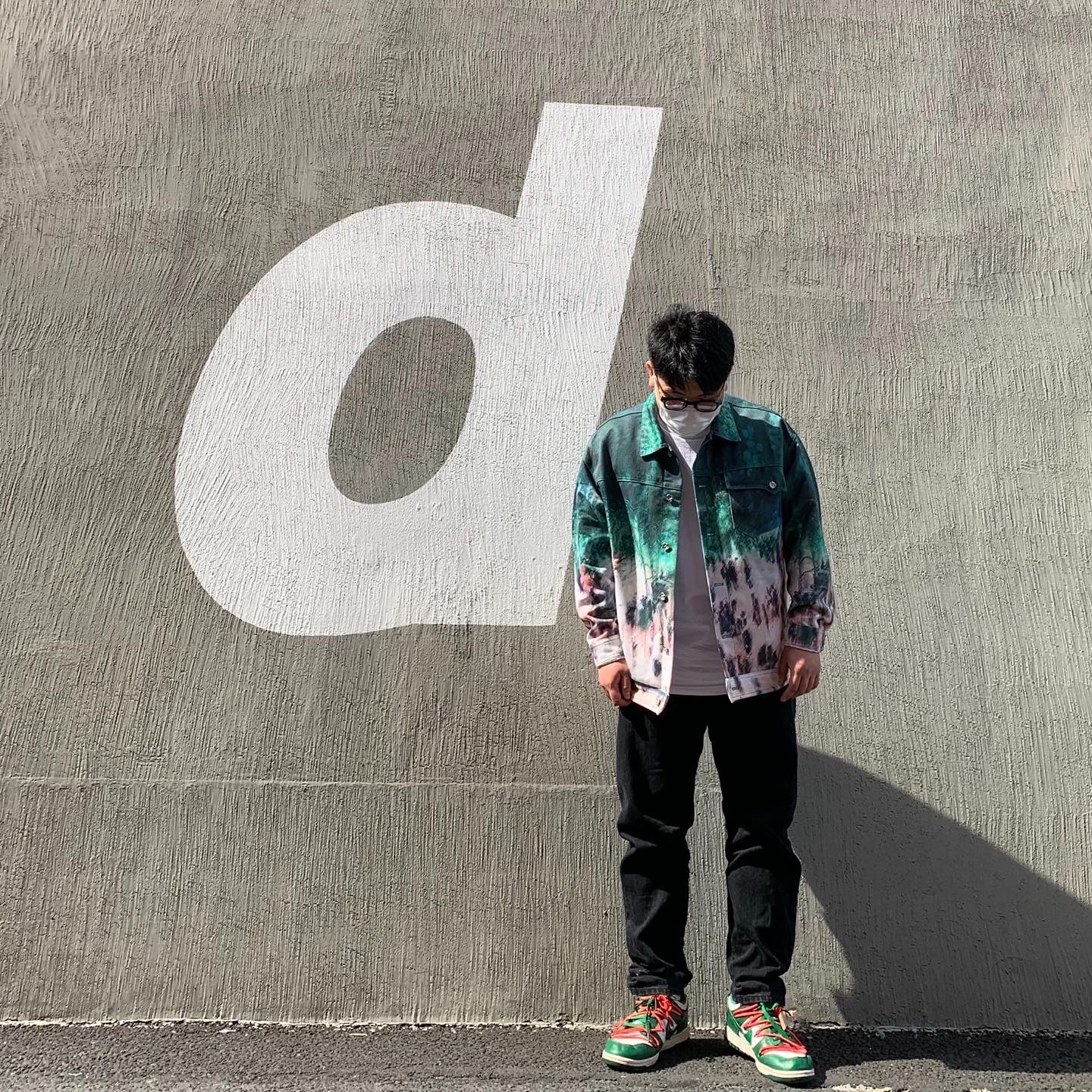 Nike x Off-White Dunk Low Pine Green 착용 스타일
